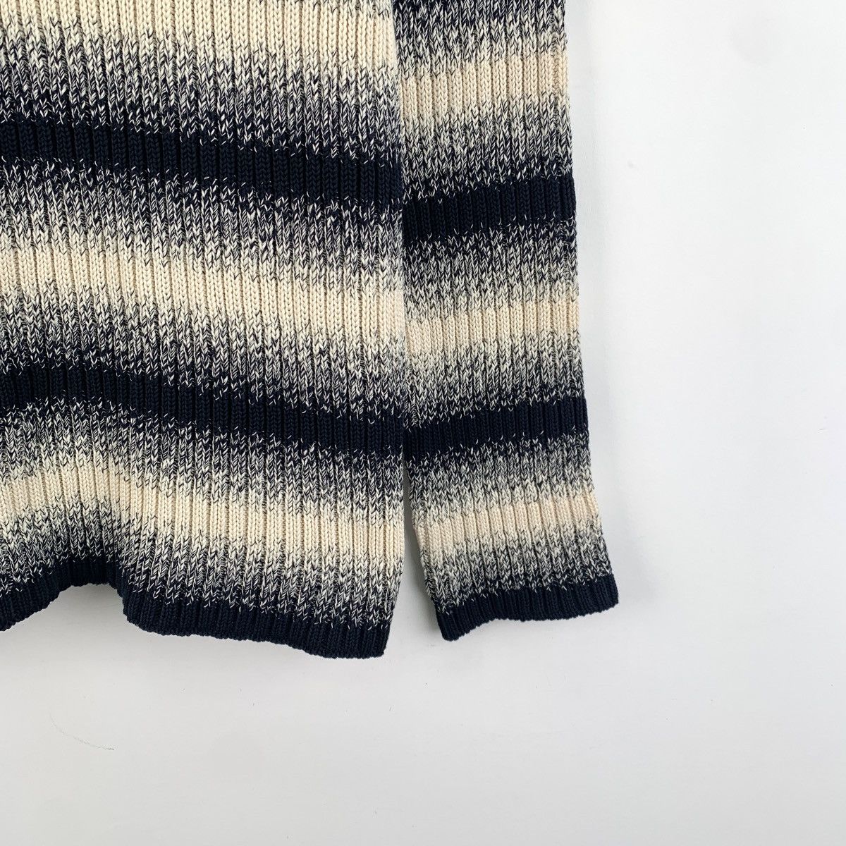 Dior Dior Colorblocked Striped Cotton Long Sleeve Knit Sweater Size XS / US 0-2 / IT 36-38 - 4 Thumbnail
