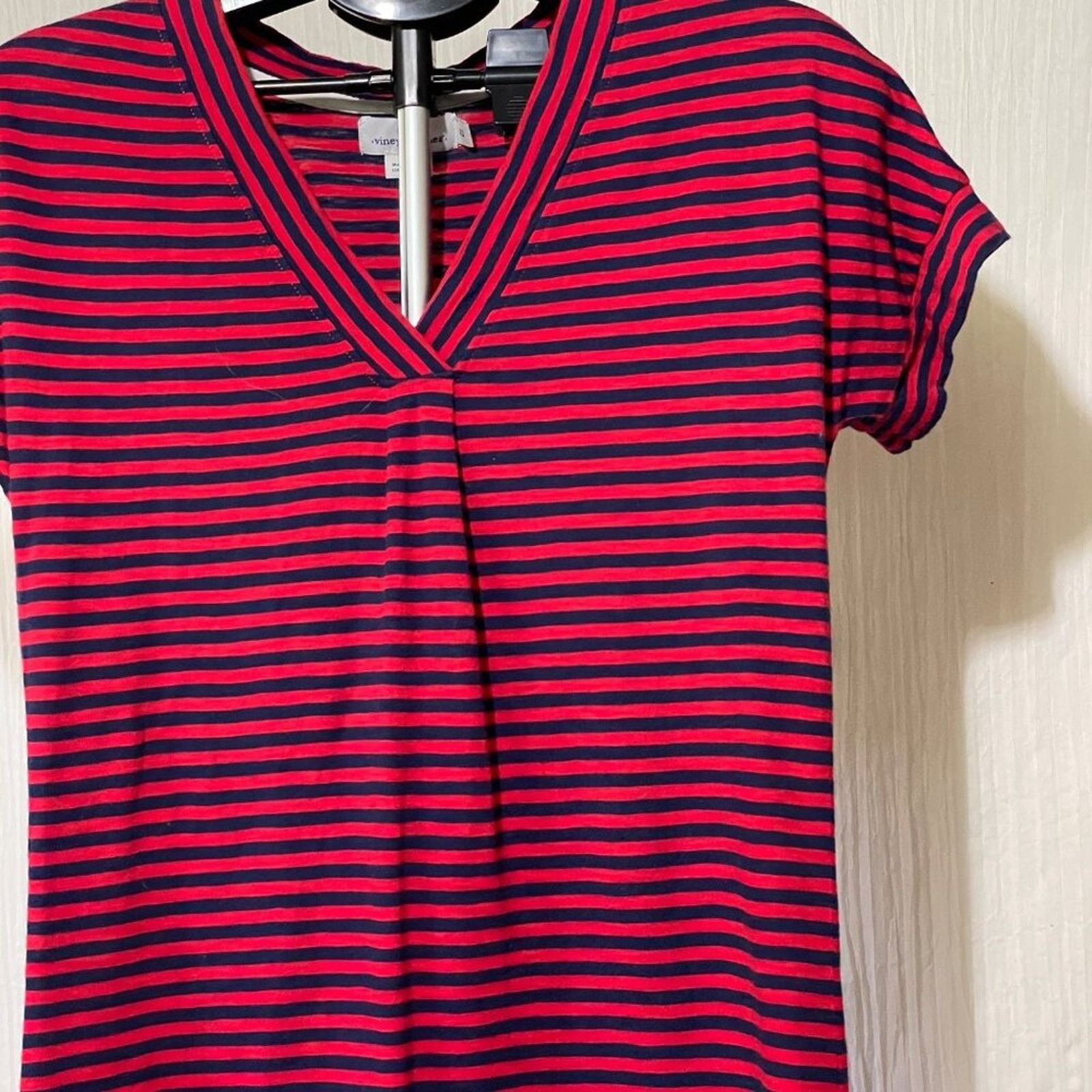 Vineyard Vines Vineyard Vines Dress Women's XS Stripe Knit V-Neck T-Shirt Size XS / US 0-2 / IT 36-38 - 3 Thumbnail