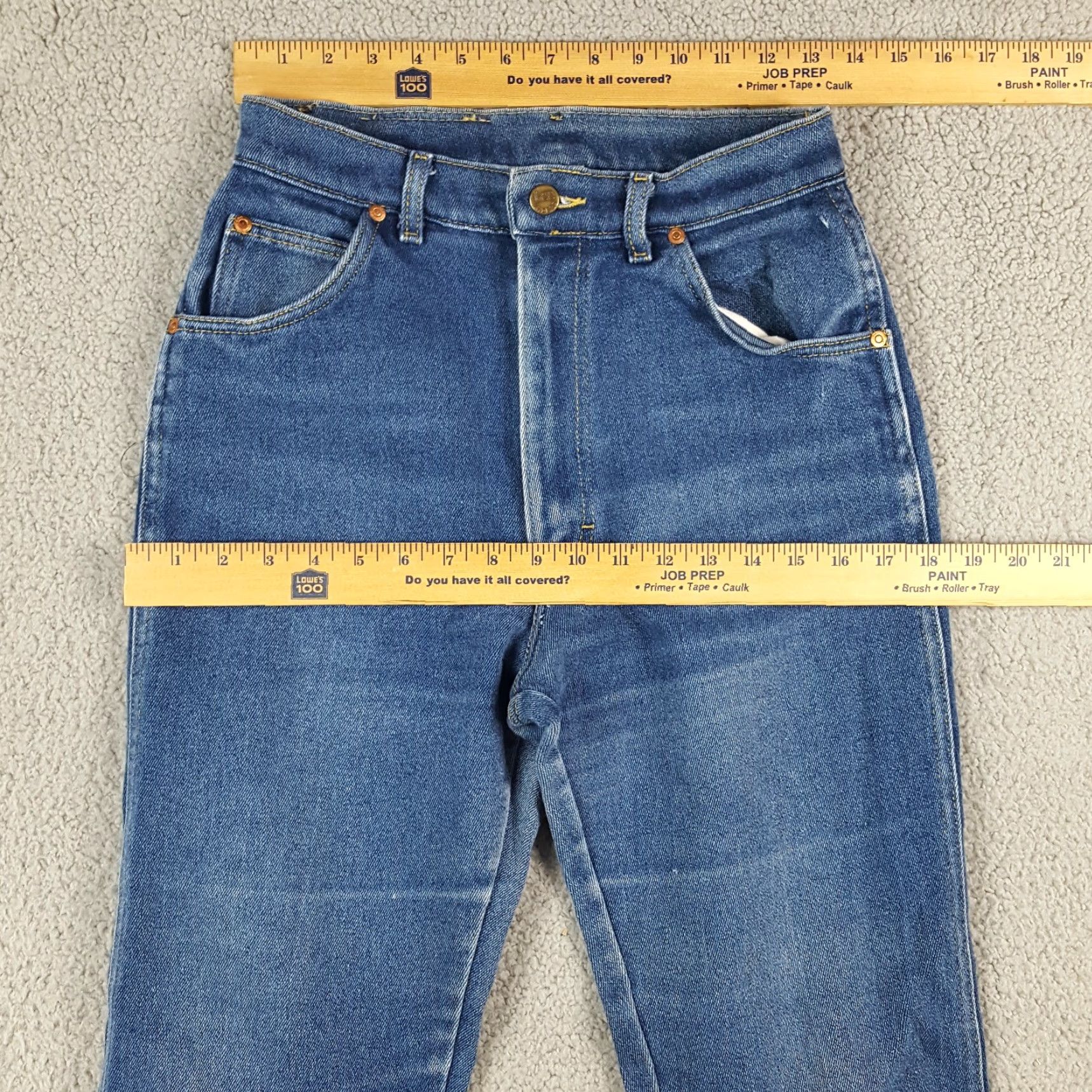 Lee Vintage Lee High Waist Relaxed Tapered Denim Jeans Women's Size 12 Blue 90s Y2K Retro Size 34" / US 12 / IT 48 - 5 Thumbnail