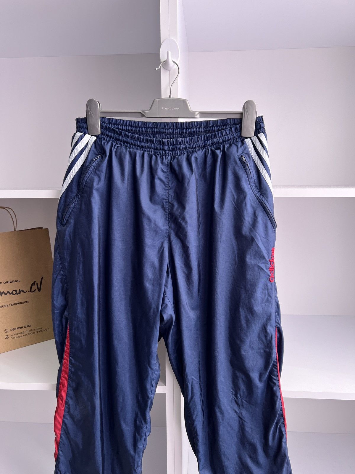 Adidas × Vintage Vintage Adidas Streetwear 90s style nylon pants Size US 32 / EU 48 - 6 Thumbnail