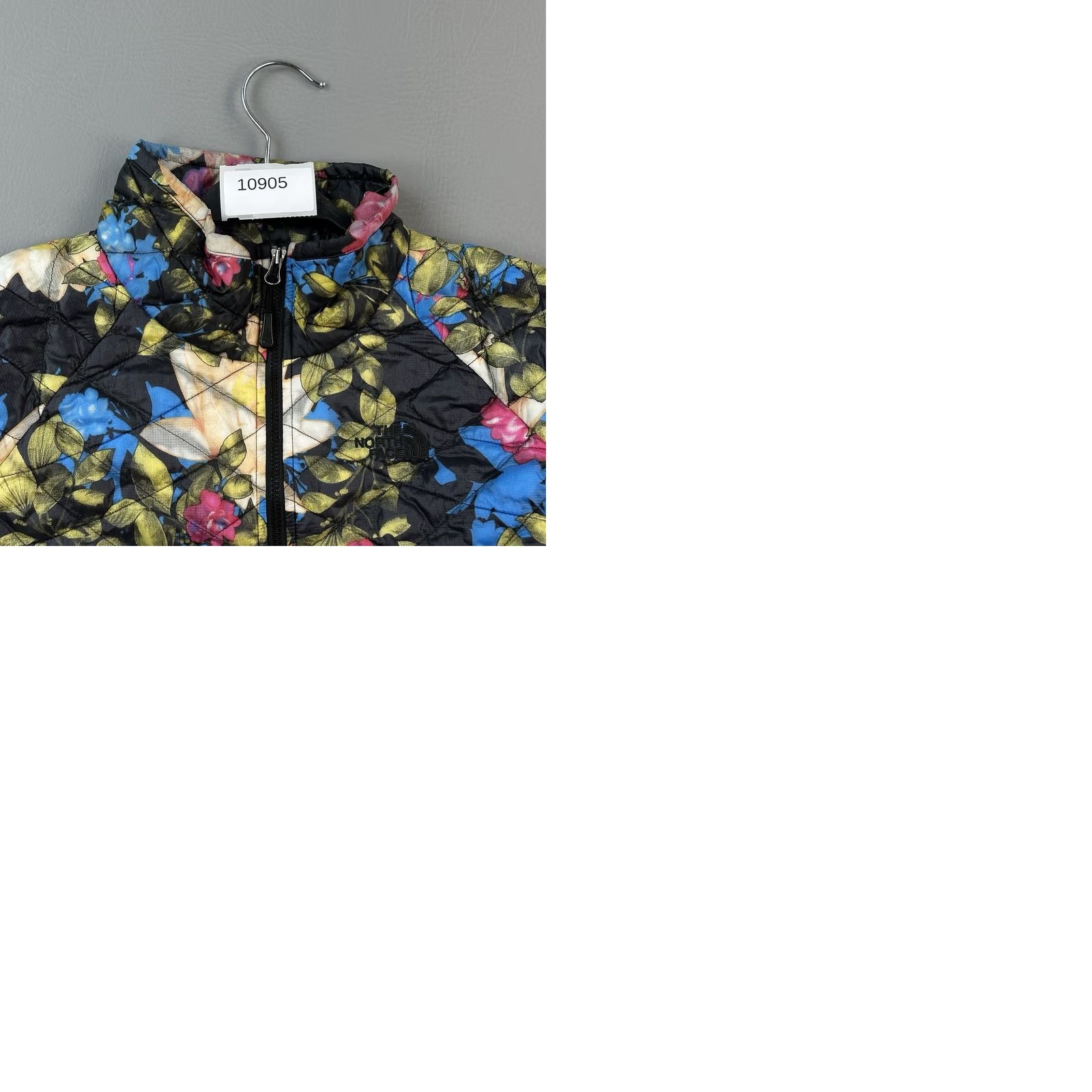 The North Face The North Face ThermoBall Jacket Women's Medium Black Floral Full Zip Packable Size L / US 10 / IT 46 - 10 Thumbnail