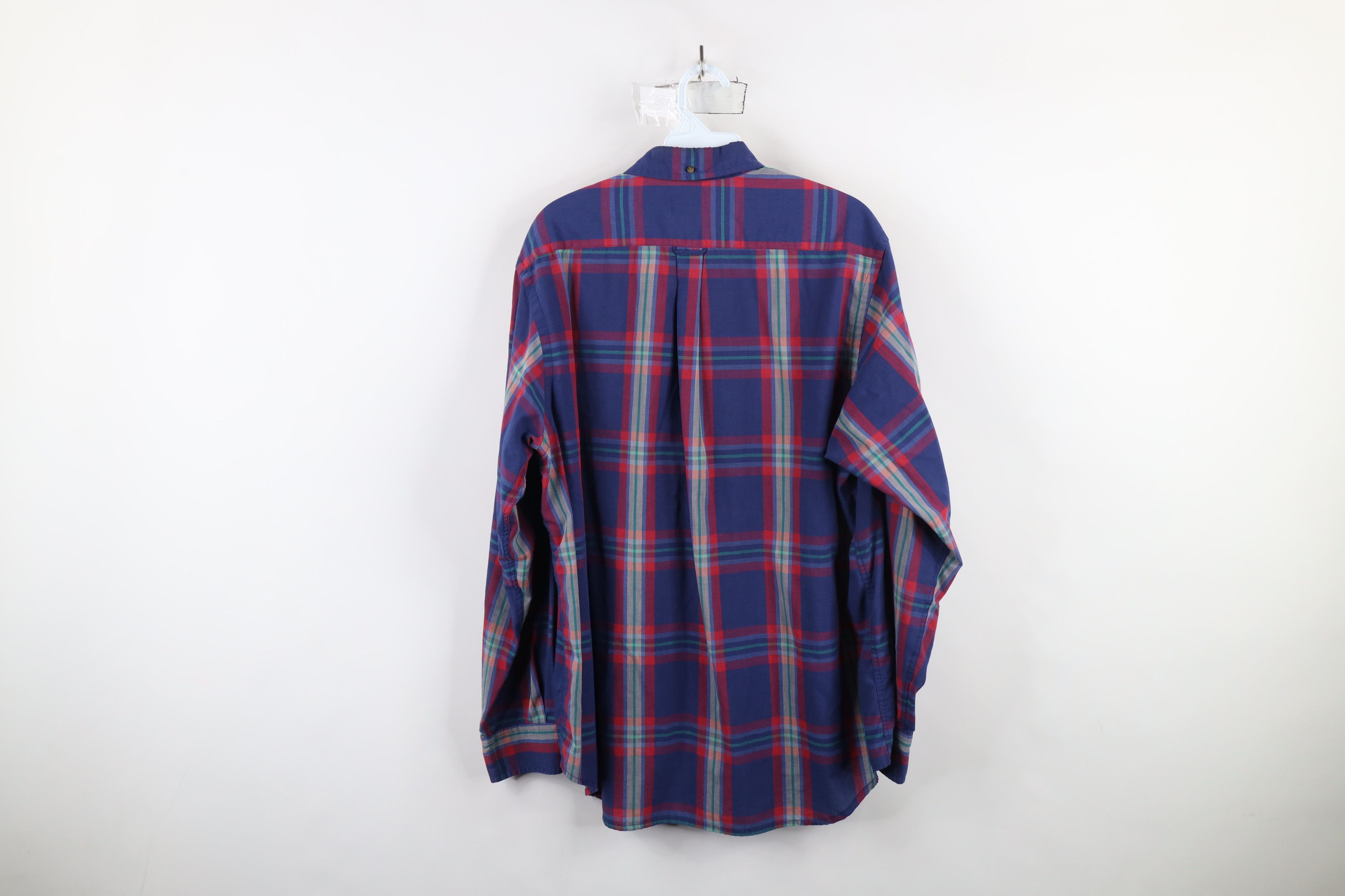 Vintage Vintage 90s Streetwear Plaid Collared Button Down Shirt Size US L / EU 52-54 / 3 - 11 Thumbnail