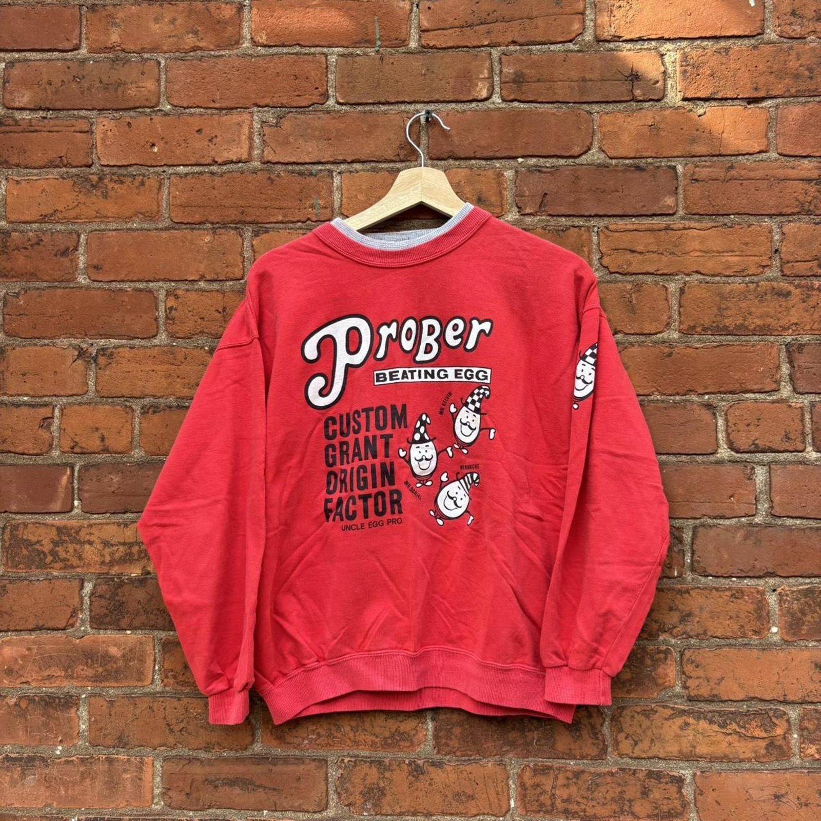 Other Vintage prober beating egg crewneck sweatshirt 90s S/M Size US S / EU 44-46 / 1 - 1 Thumbnail