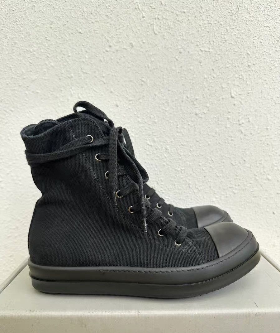 Rick Owens Rick Owens DRKSHDW Dark Shadow All Black Canvas Size US 8 / EU 41 - 1 Thumbnail