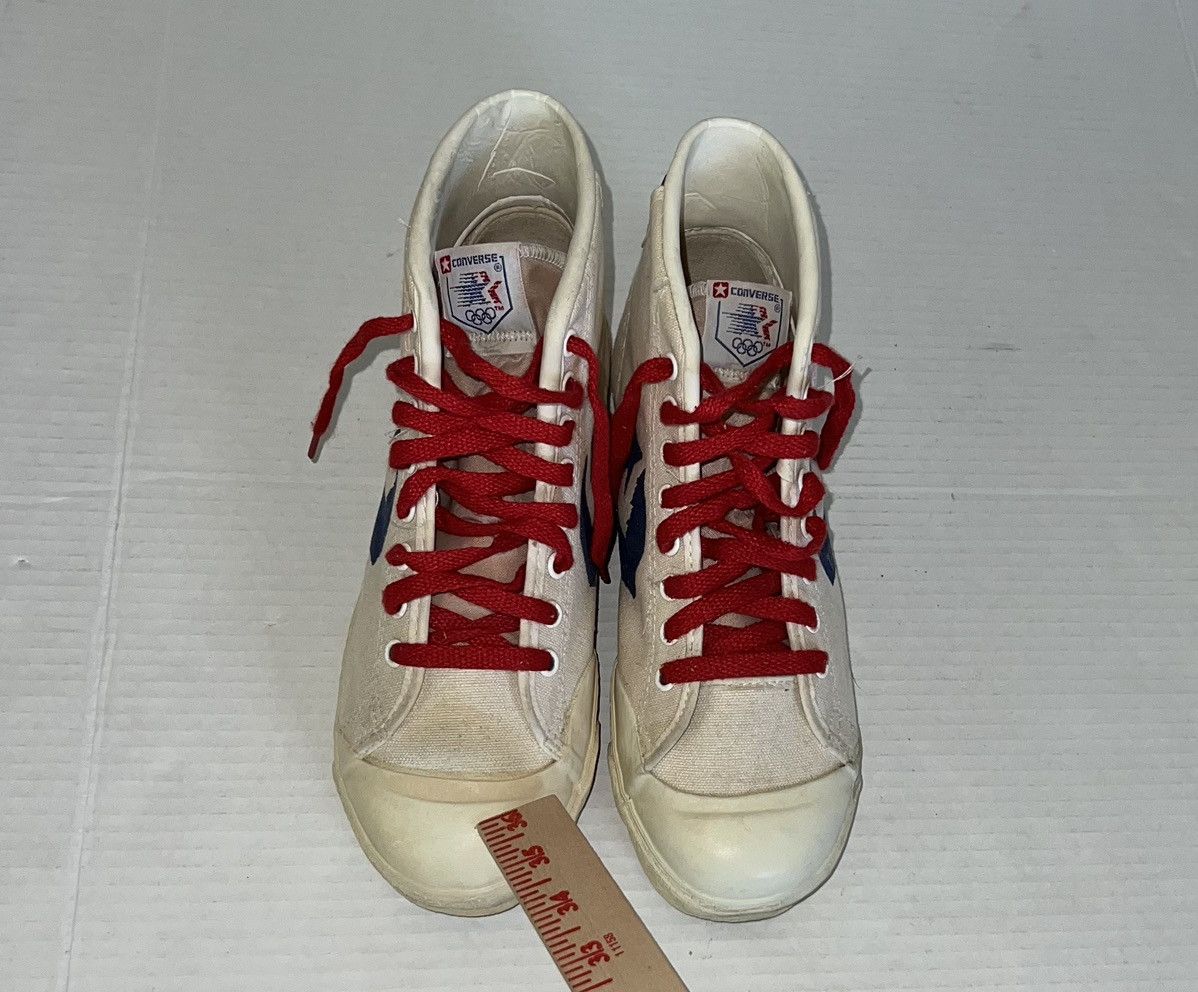 Converse Vintage 80’s Converse Usa Olympic La84 1984 Sample High Top Size US 7 / EU 40 - 9 Thumbnail