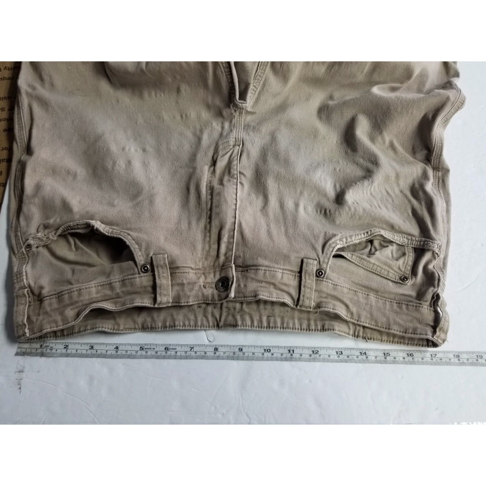 Vintage Duluth Trading Work Pants Men 36 x 30 Khaki Beige Canvas Distressed See Pics Pants Flex Fire Hose Straight Relaxed Carpent er Size US 36 / EU 52 - 3 Thumbnail