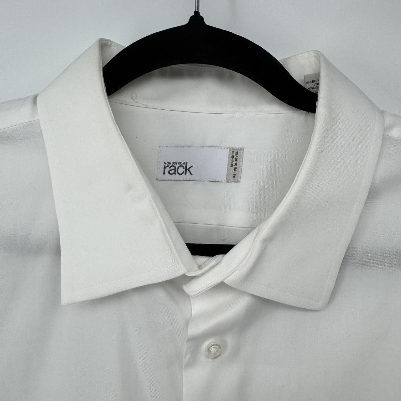 Nordstrom Nordstrom Rack Men’s White Dress Shirt 18.5 34/35 Size US XL / EU 56 / 4 - 2 Thumbnail
