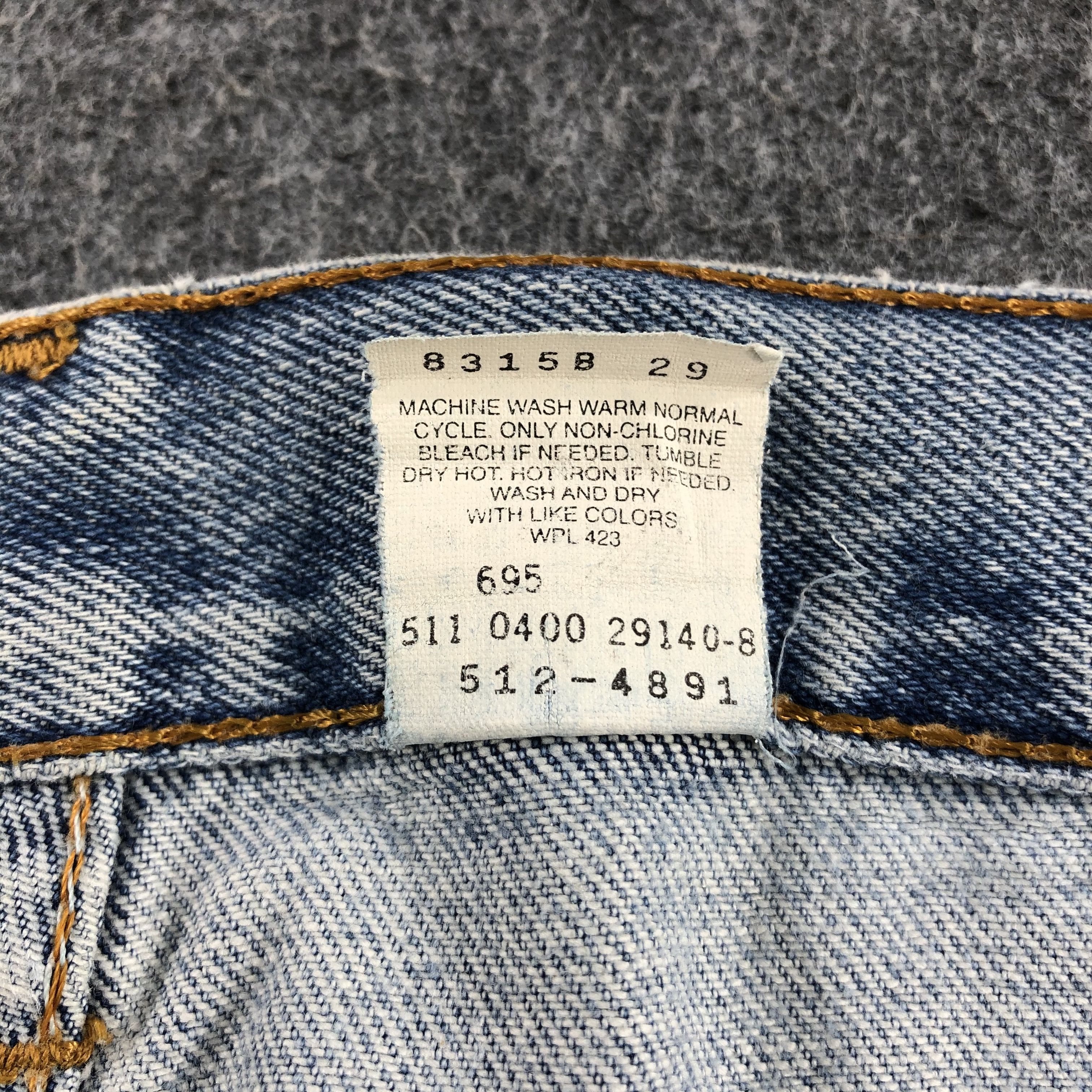 Levi's 90s Vintage Light Wash Levis 512 Jeans-J1665 Size US 34 / EU 50 - 14 Thumbnail