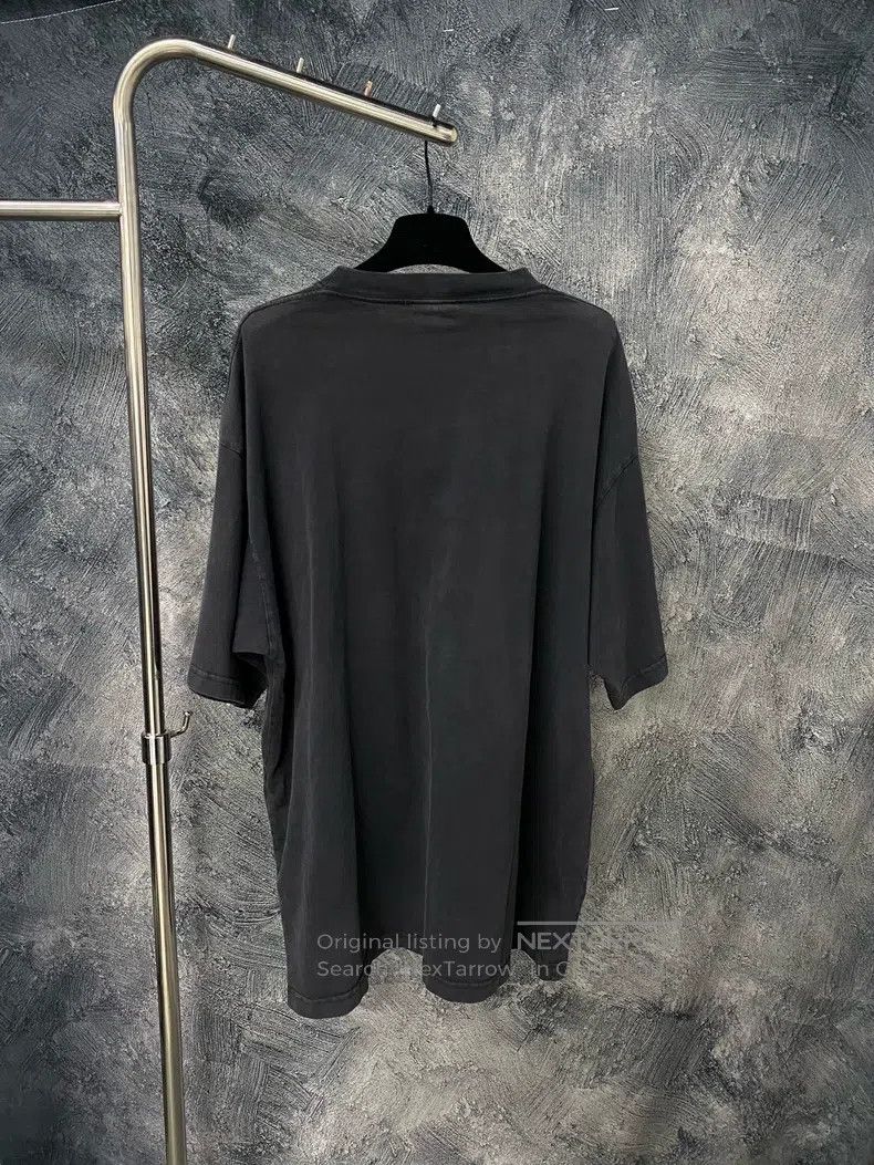 Balenciaga Balenciaga Letter Print Round Neck Short Sleeve T-Shirt Size US M / EU 48-50 / 2 - 2 Thumbnail