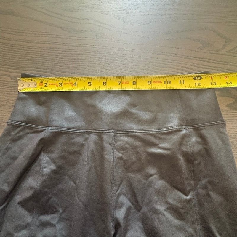 Athleta Athleta Delancey Black Faux Leather Womens Small Petite Size 26" / US 2 / IT 38 - 6 Thumbnail