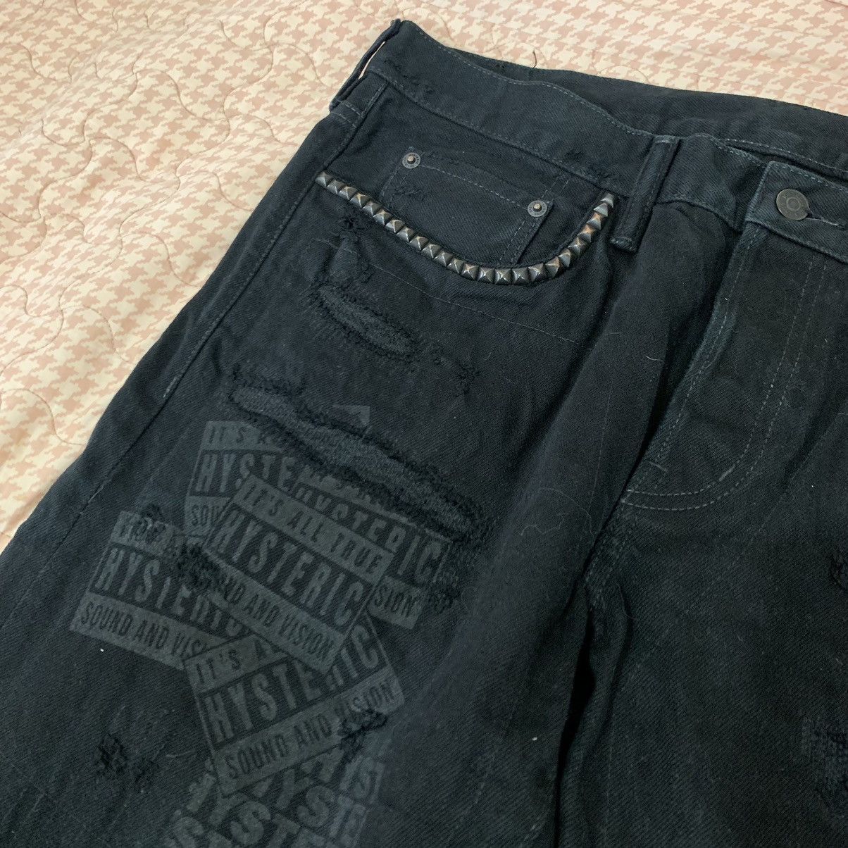 Hysteric Glamour Rare Distressed Punk Hysteric Glamour Selvedge Jeans Pants Size US 34 / EU 50 - 2 Thumbnail