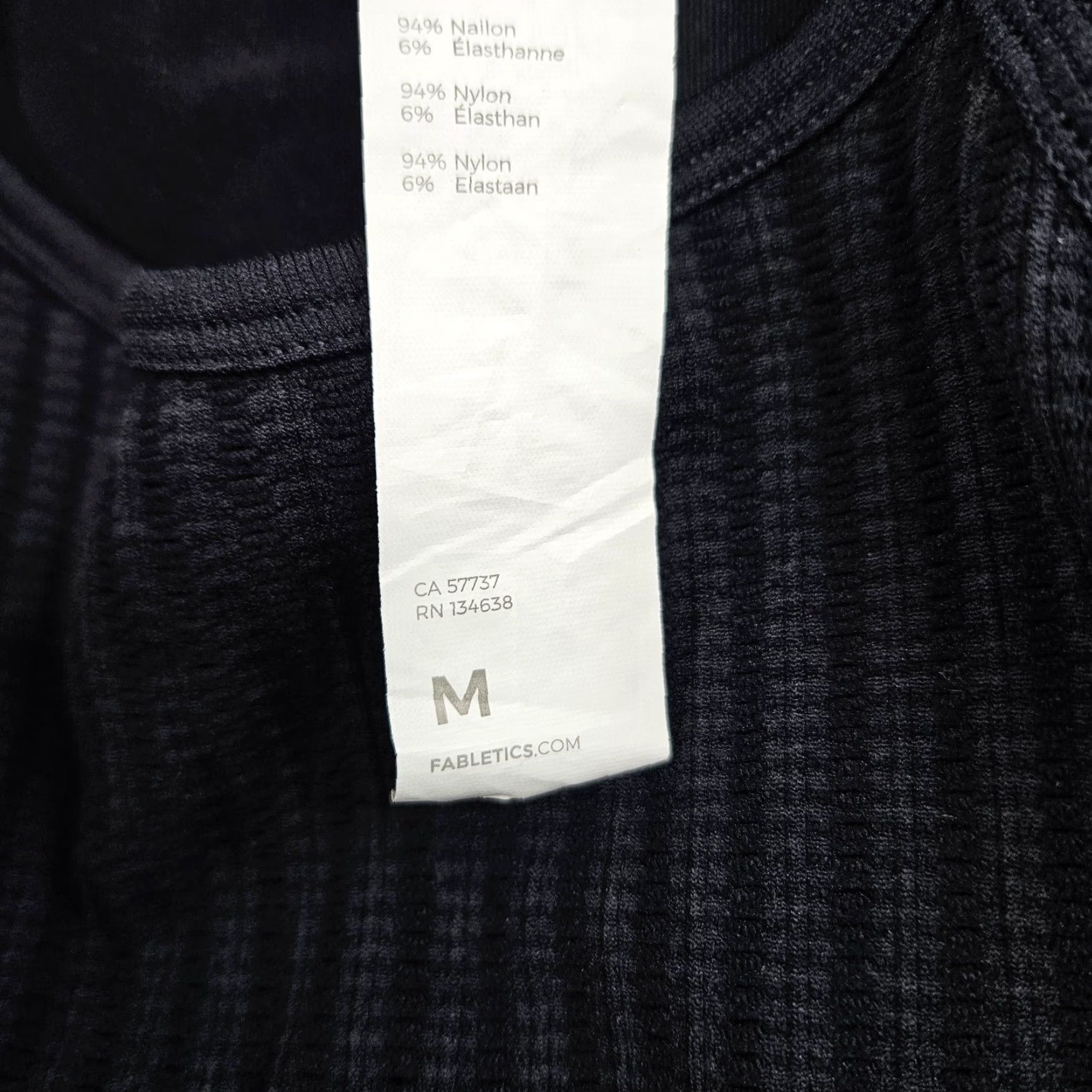 Fabletics Fabletics Womens Long Sleeve Top M Black Perforated Shirt Womens Size M / US 6-8 / IT 42-44 - 6 Thumbnail