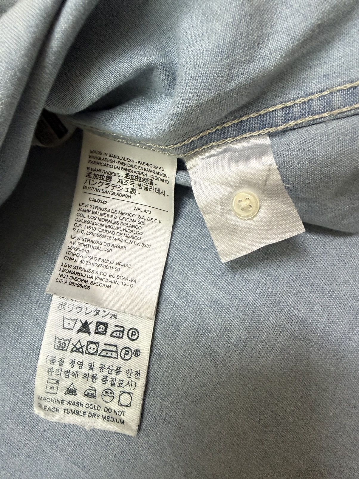 Levi's LEVI’S CLASSIC FIT SNAP BUTTON DENIM JEANS SHIRT Size XS / US 0-2 / IT 36-38 - 9 Thumbnail