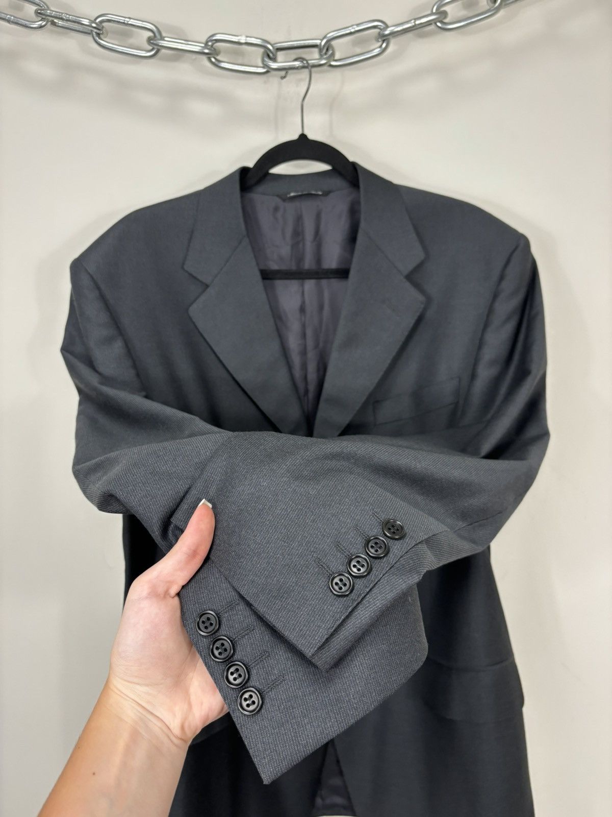 Canali Canali Men’s 3-Buttons Classic Formal Wool Blazer Jacket Size 44R - 8 Thumbnail