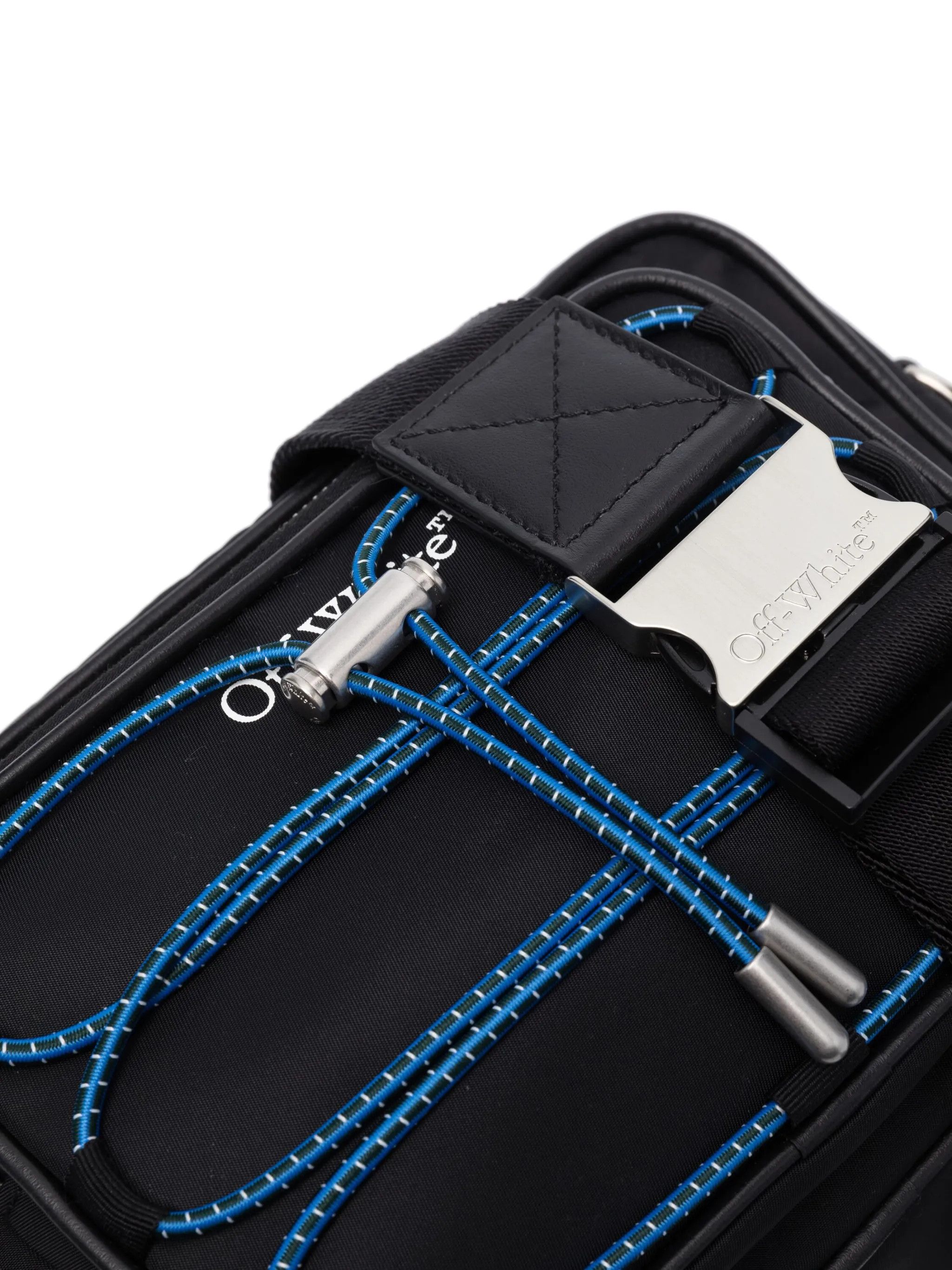 Off-White o1y0225 Size : OS / Logo Belt Bag in Black/Blue Size ONE SIZE - 2 Thumbnail