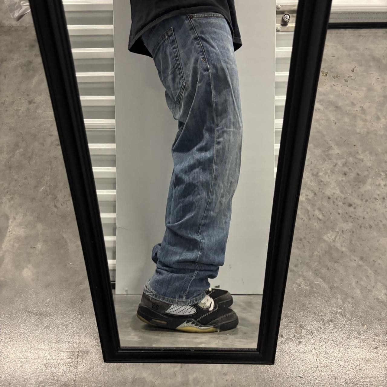 Japanese Brand × Vintage Crazy Vintage Y2K/2000s Grunge Faded Wash Distressed Denim Jeans! Size US 32 / EU 48 - 2 Thumbnail