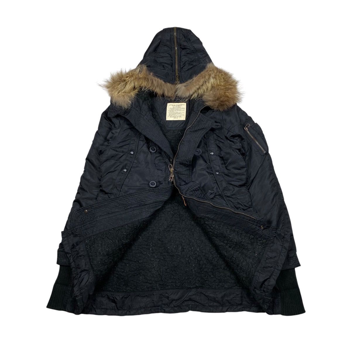 If Six Was Nine × Japanese Brand × Le Grande Bleu (L.G.B.) G.O.A Fur Military Parka Jacket Size US M / EU 48-50 / 2 - 7 Thumbnail