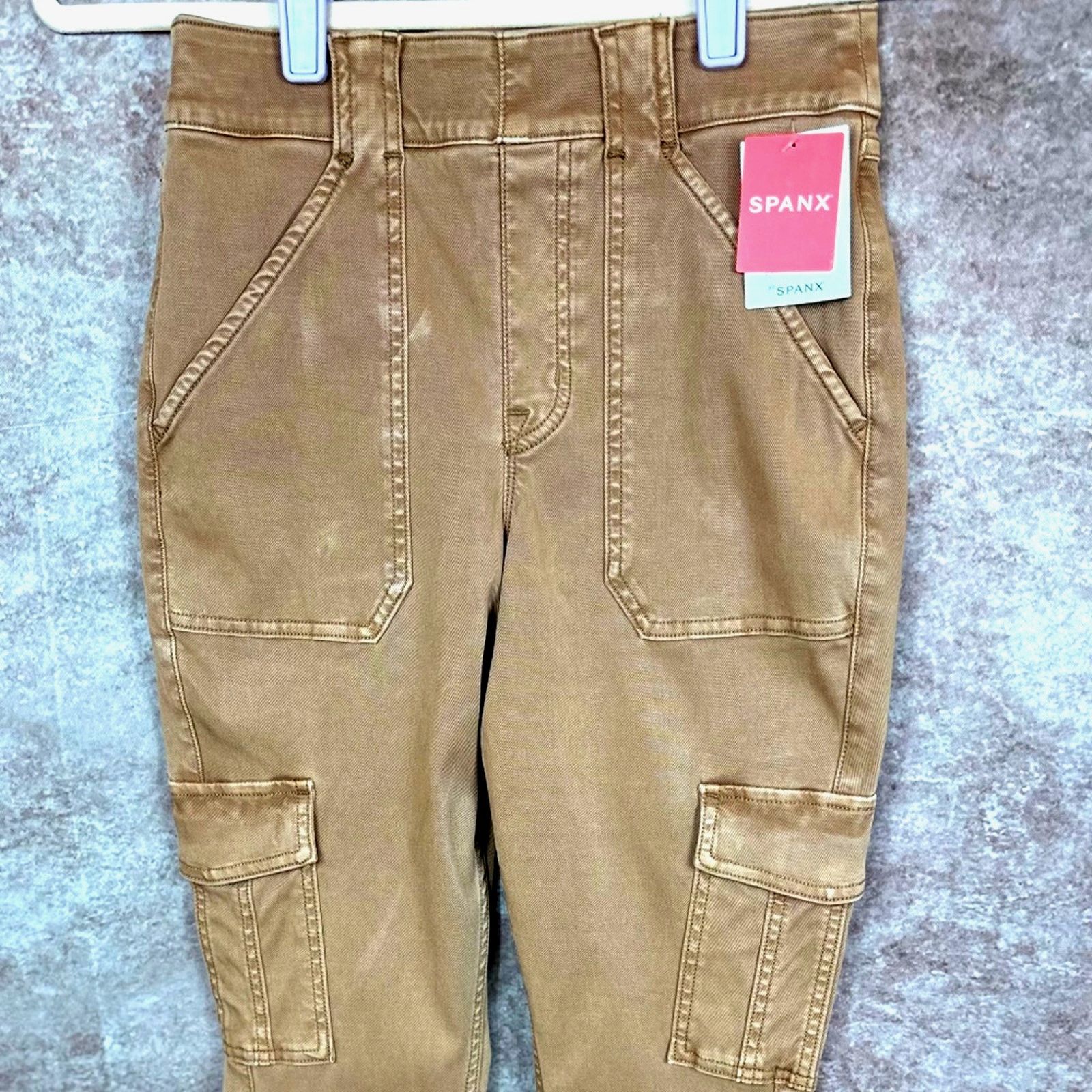 Spanx Spanx Stretch Twill Ankle Cargo Pants Honey Glow M (6/8) Size 29" - 9 Thumbnail