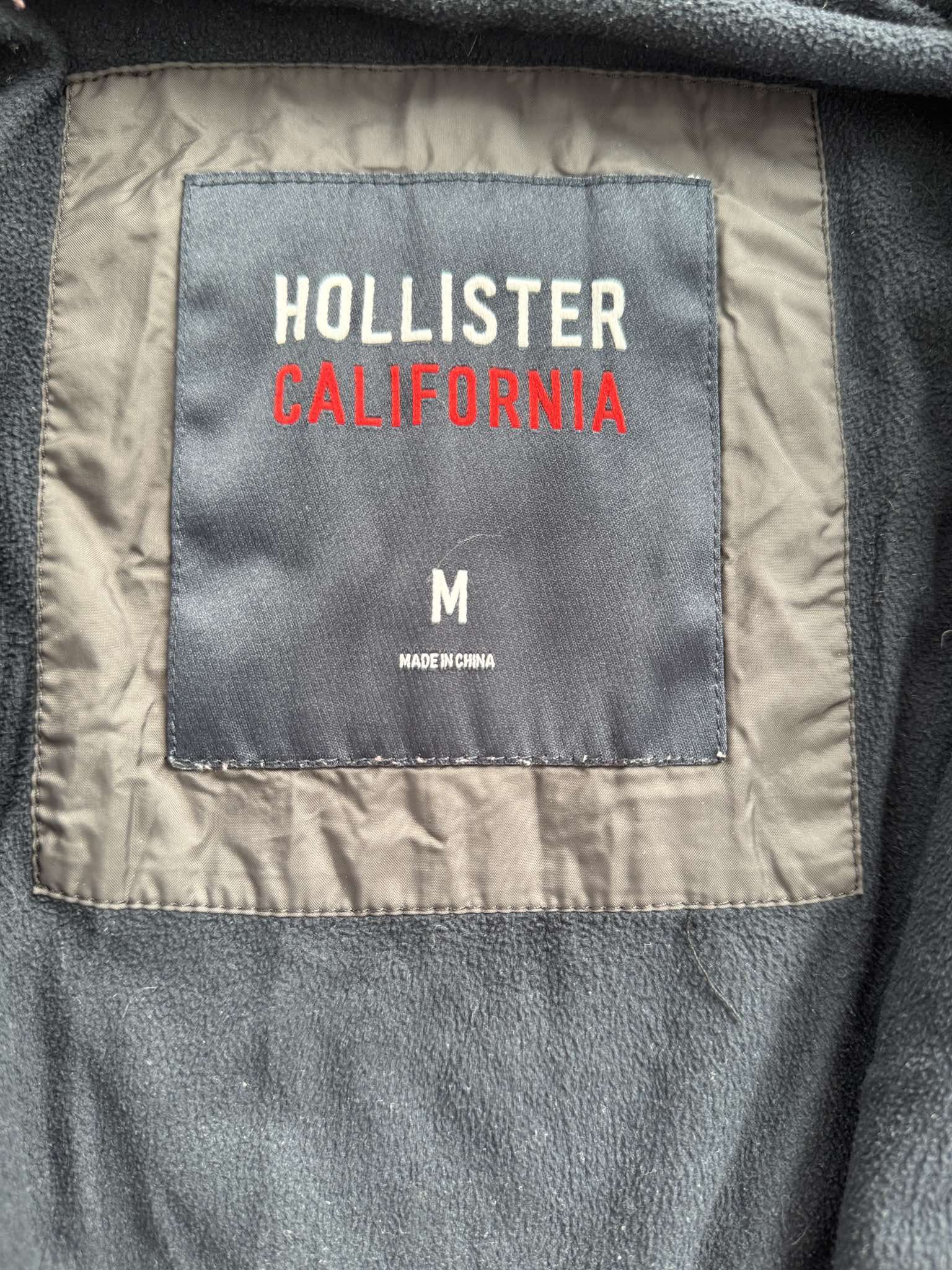 Hollister Women M Jacket Coat Windbreaker Waterproof Black Nylon Size M / US 6-8 / IT 42-44 - 3 Thumbnail