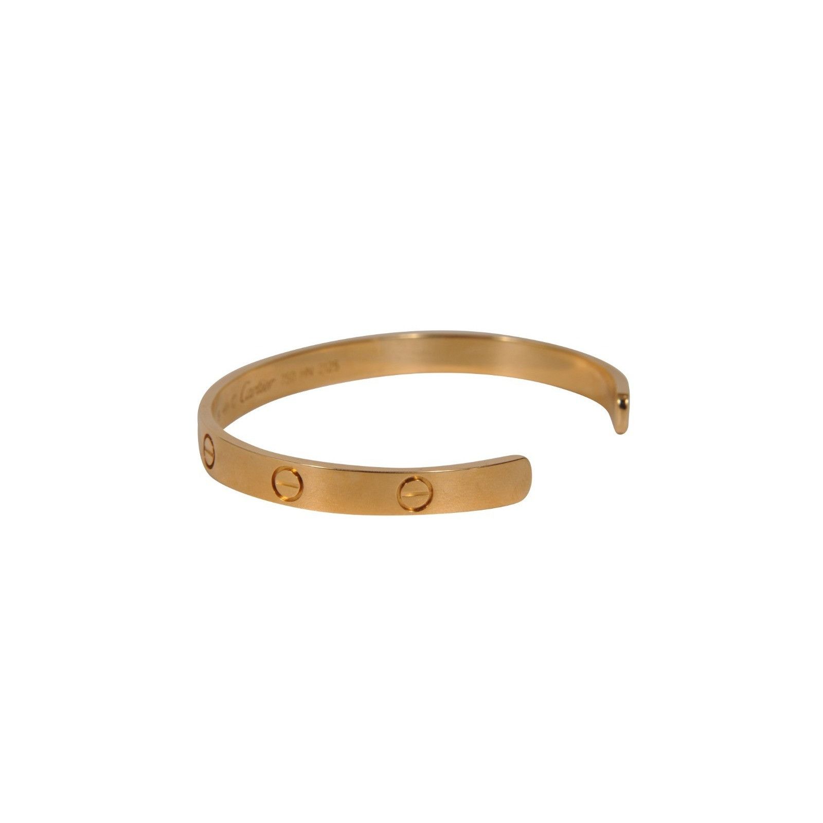 Cartier Love Cuff Bangle Bracelet 18k Yellow Gold Size 19 Size ONE SIZE - 7 Thumbnail
