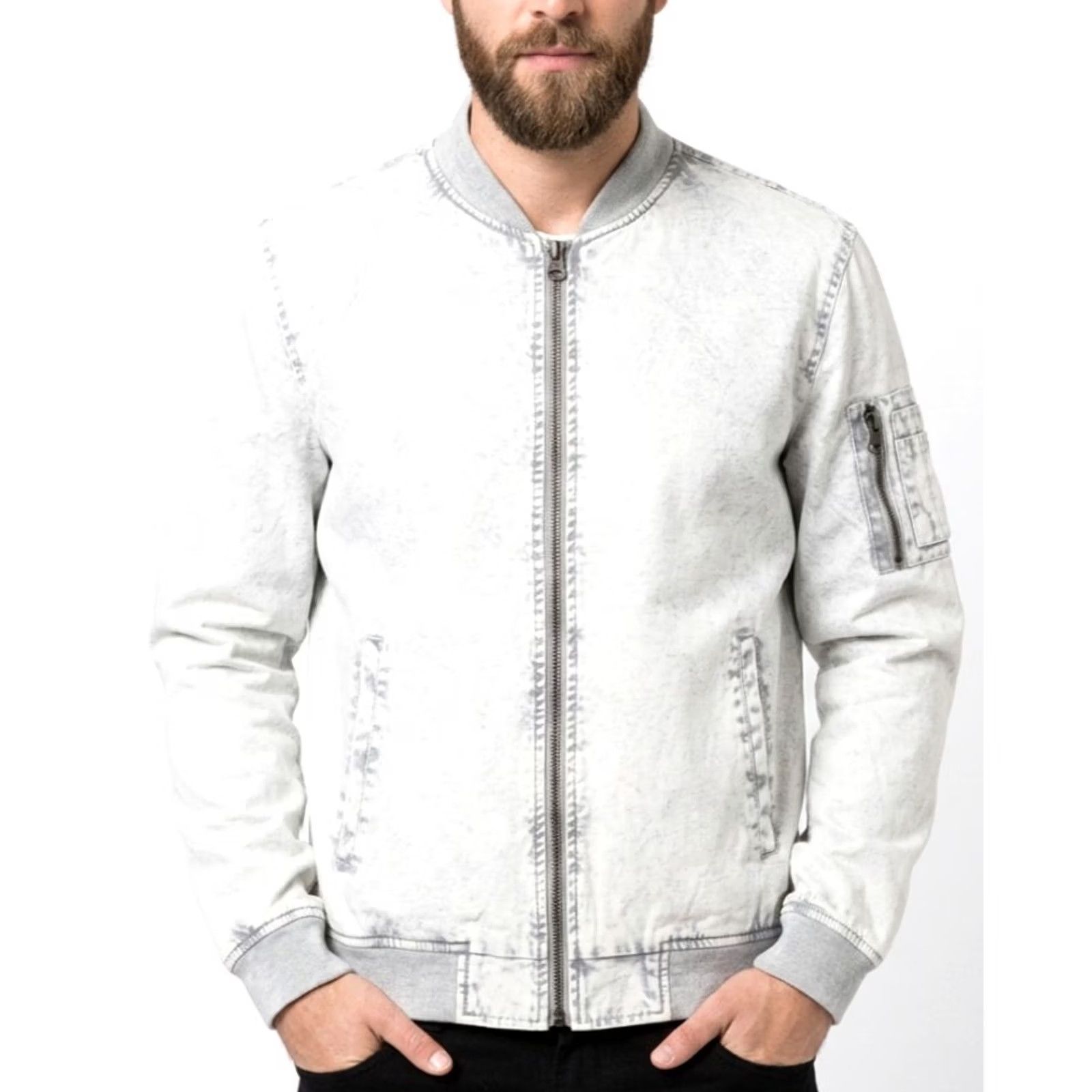 Levi's LEVI’S Denim Bomber Jacket Grey Men Size S MJ6603 Size US S / EU 44-46 / 1 - 2 Thumbnail