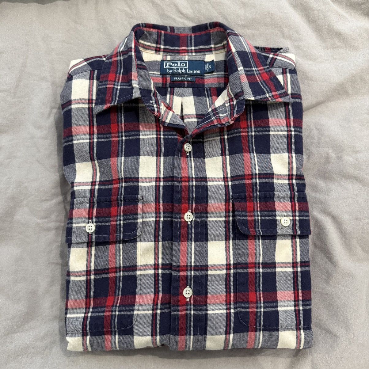 Polo Ralph Lauren Flannel Navy/Red/White Size US S / EU 44-46 / 1 - 1 Thumbnail