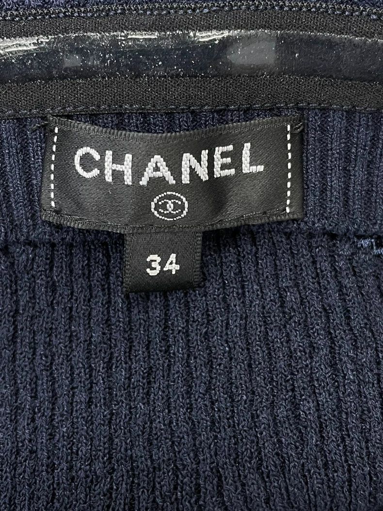 Chanel Chanel Blue knitted bow chest Size XXS / US 00 / IT 34 - 5 Thumbnail