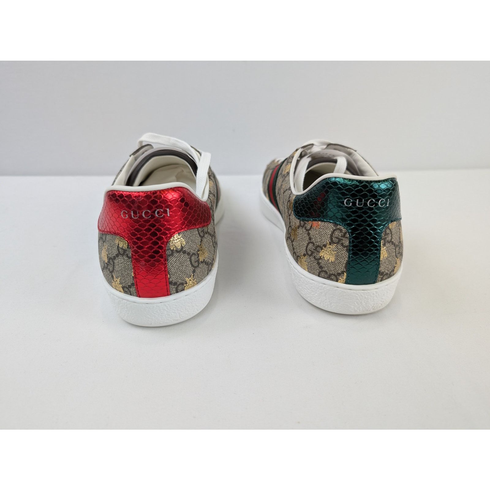 Gucci o1rshd1 Men's Ace GG Supreme sneaker with bees in Multicolor Size US 13 / EU 46 - 10 Thumbnail