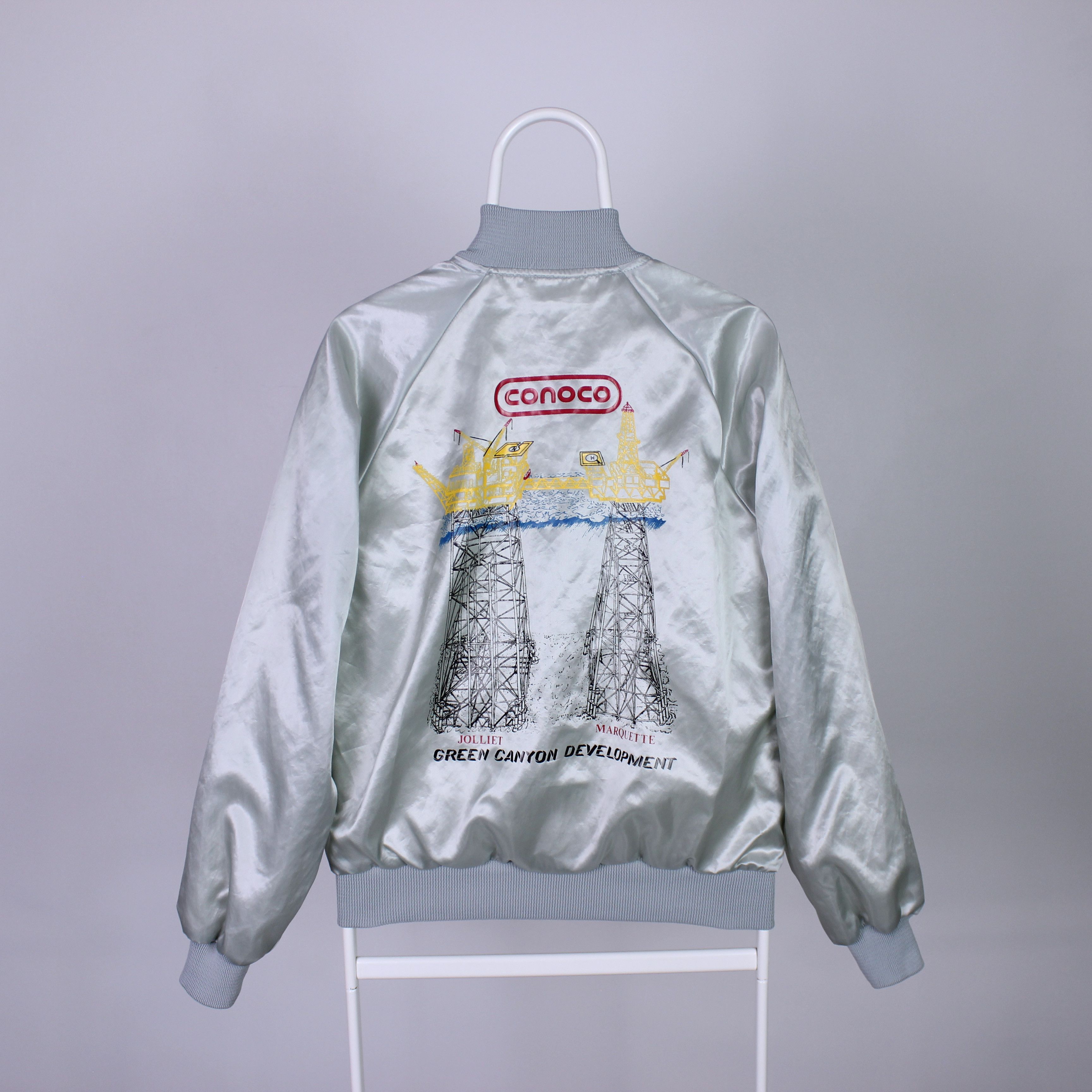 Vintage Conoco light jacket made in USA jacket rarity 80 90s Size US M / EU 48-50 / 2 - 1 Thumbnail