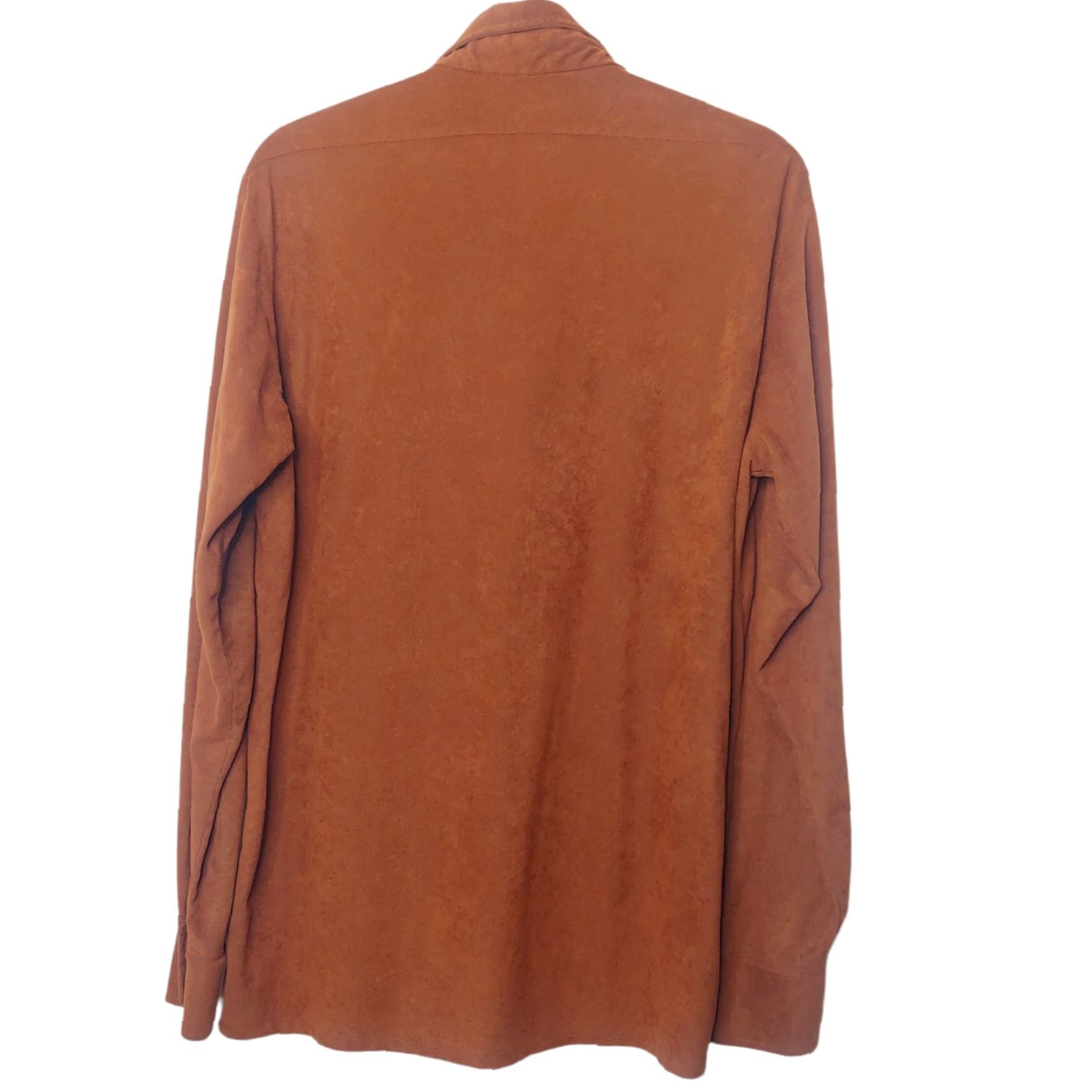 Sears VINTAGE Sears Sportswear Shirt XL Brown Velour Button-Down 70s Disco Grandpa Men’s Shirts Size US XL / EU 56 / 4 - 2 Thumbnail