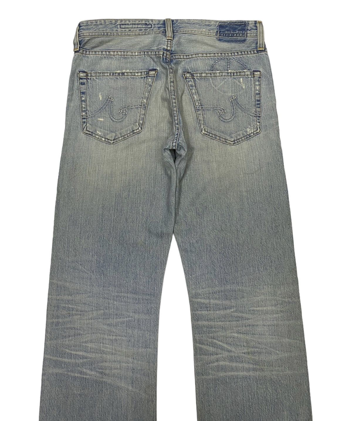 A&G Rock 🔥AG ADRIANO GOLDSCHMIED ☮️ LOGO DISTRESSED DENIM JEANS Size US 31 - 6 Thumbnail