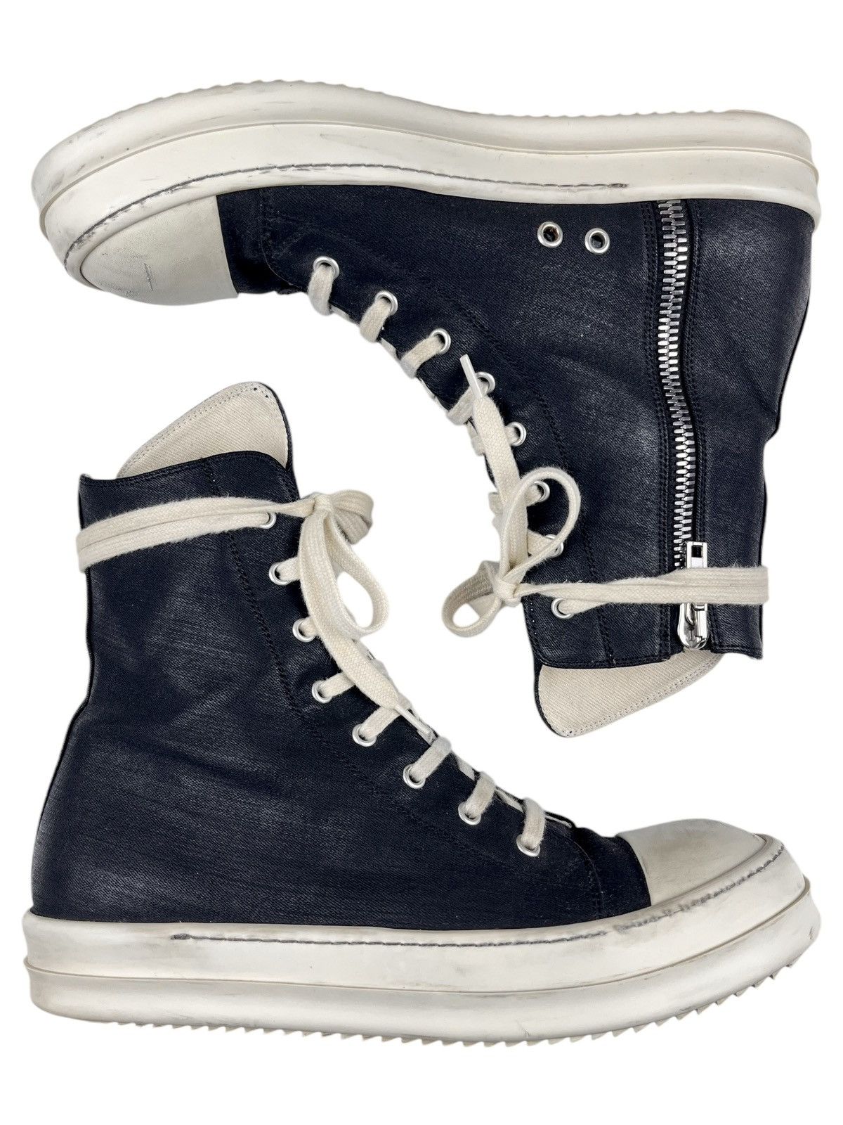 Rick Owens × Rick Owens Drkshdw Rick Owens DRKSHDW Waxed Ramones | Grailed