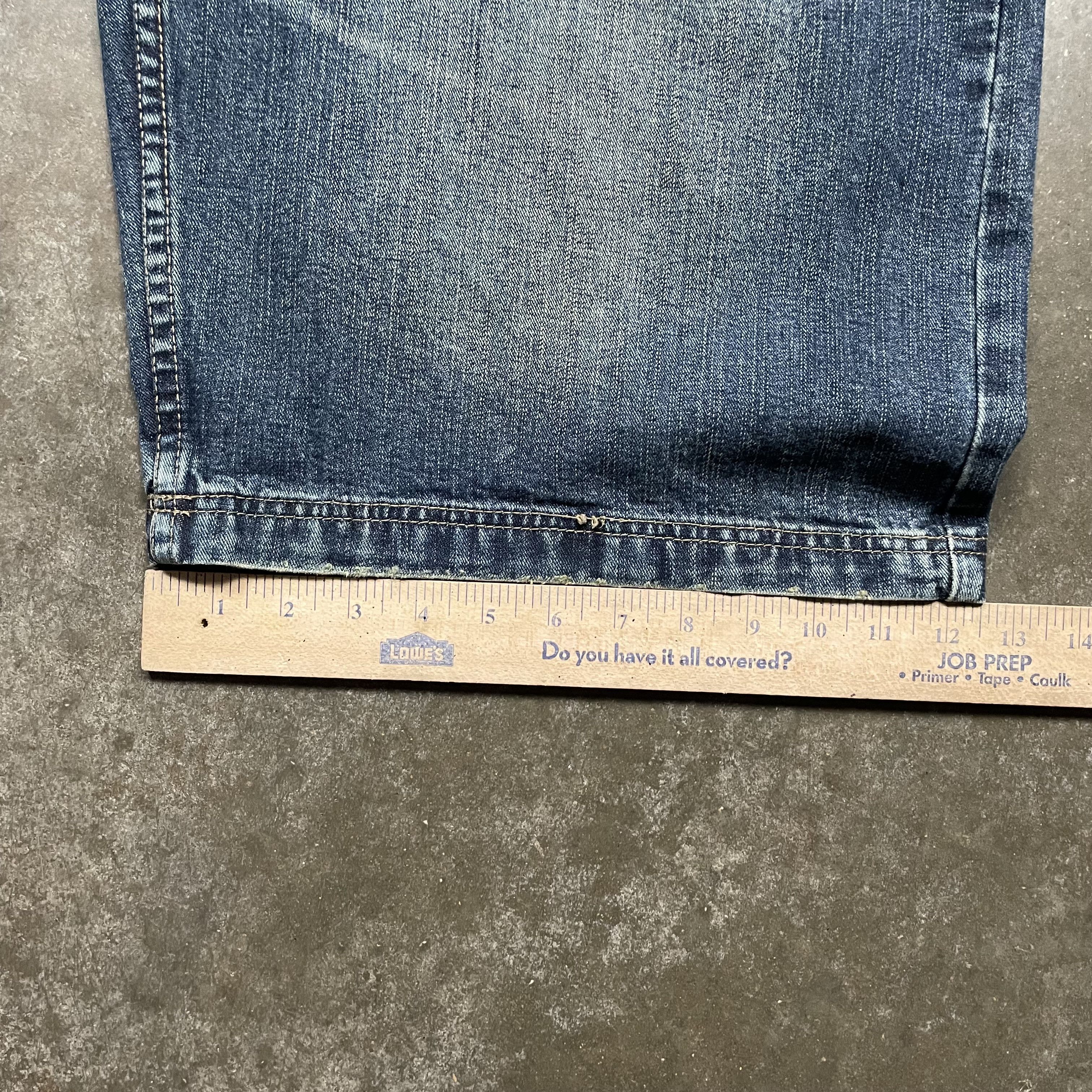 Southpole × Vintage Y2K Baggy Faded Jean Shorts 00s Skater Grunge 90s Size US 36 / EU 52 - 11 Thumbnail