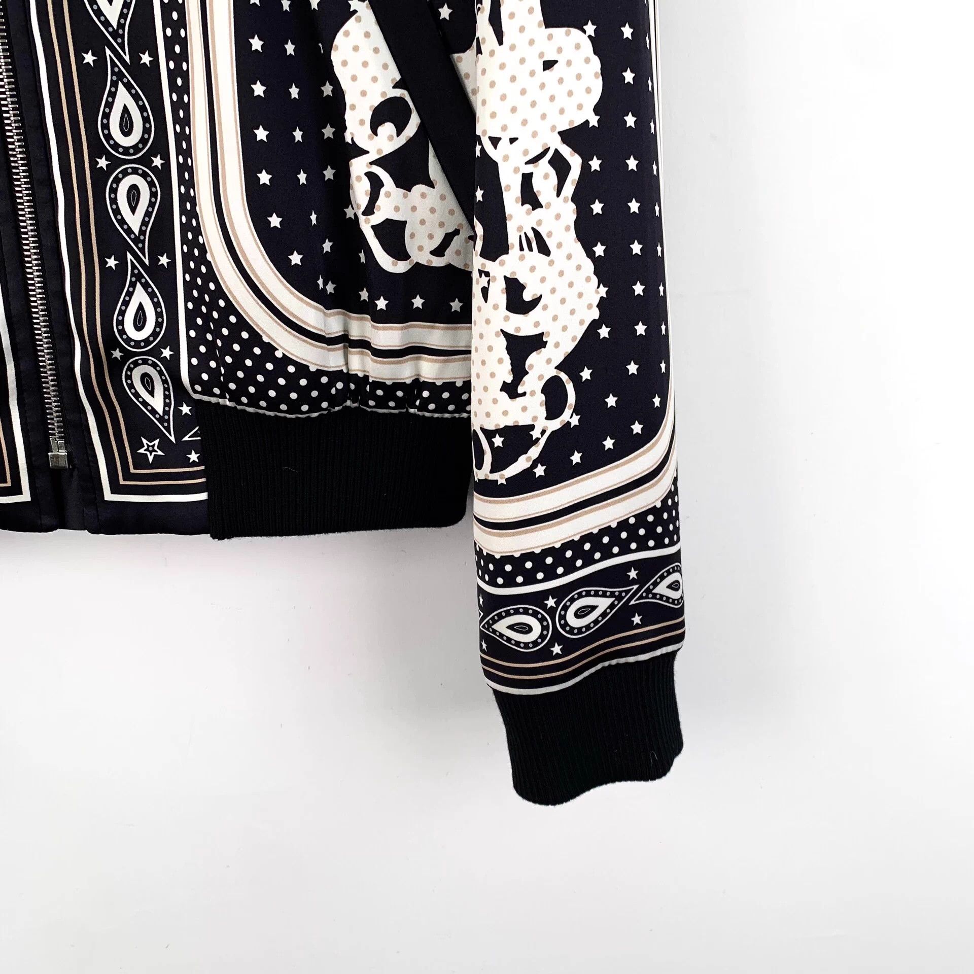 Hermes LW0343 Hermes Black Polka Dot Print Silk Long Sleeve Jacket Size XS / US 0-2 / IT 36-38 - 4 Thumbnail