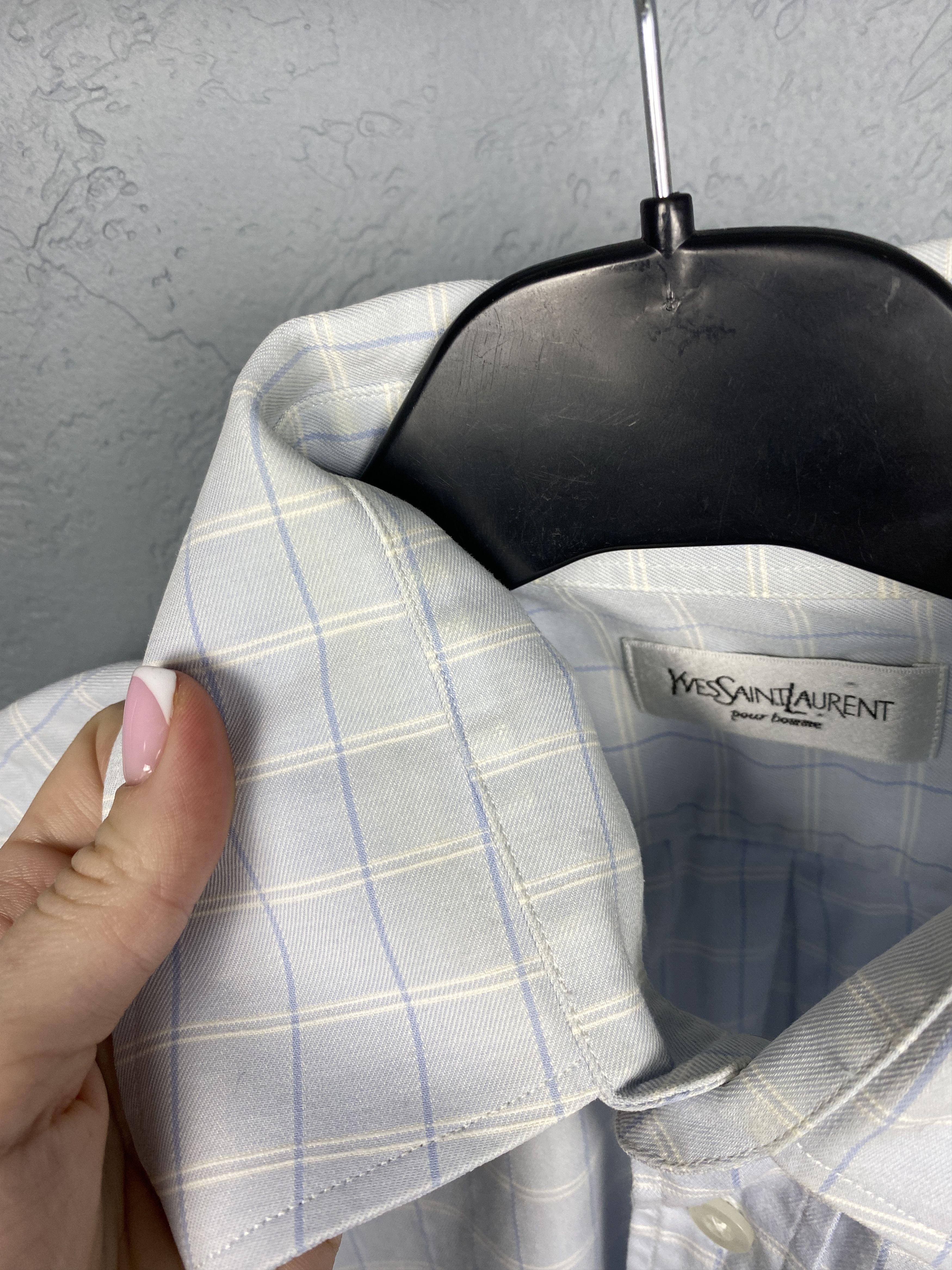 Yves Saint Laurent Yves Saint Laurent YSL Mens Long Sleeve Shirt Size US L / EU 52-54 / 3 - 6 Thumbnail