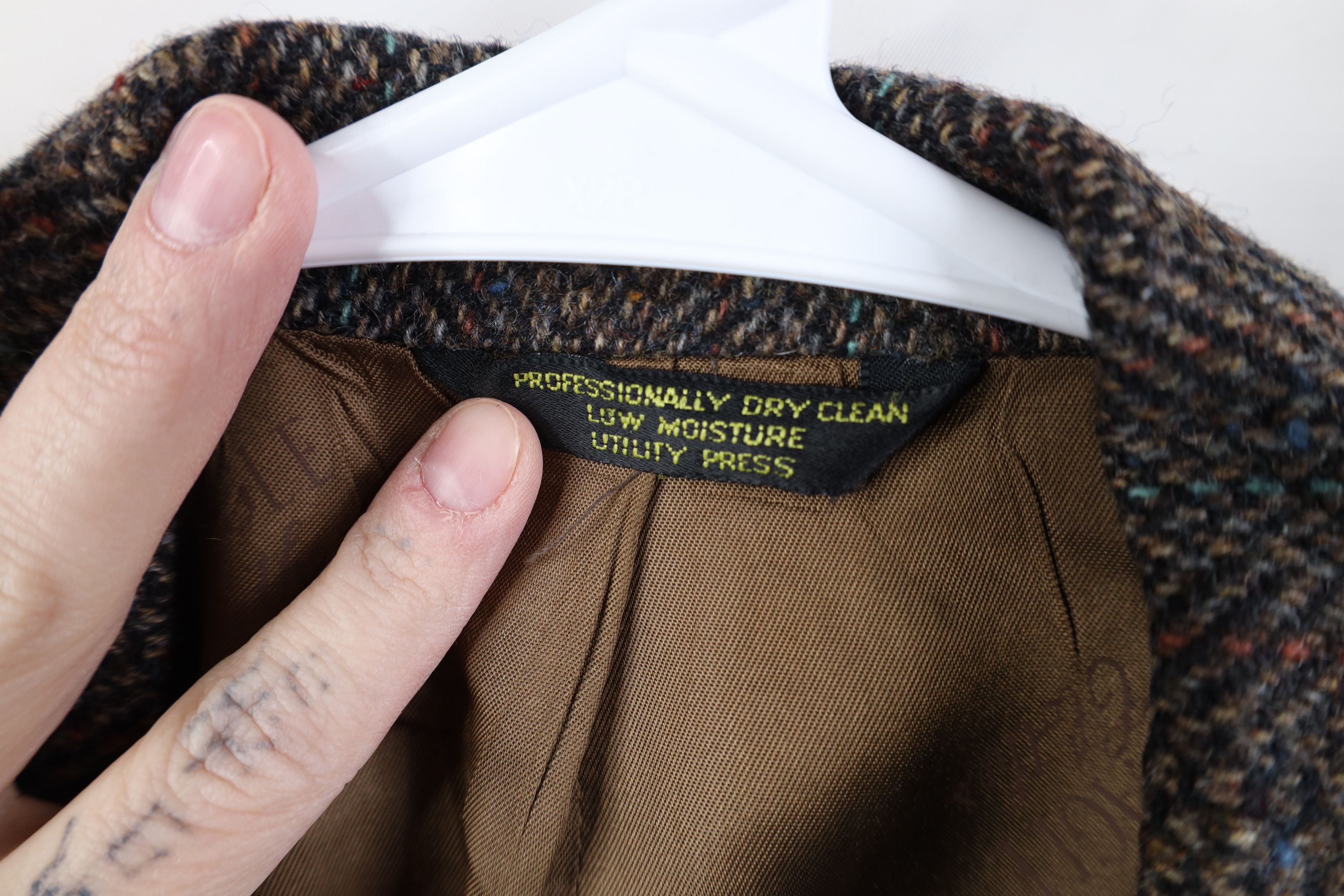 Vintage Vintage 60s Streetwear Wool Tweed Suit Blazer Jacket USA Size US XL / EU 56 / 4 - 9 Thumbnail