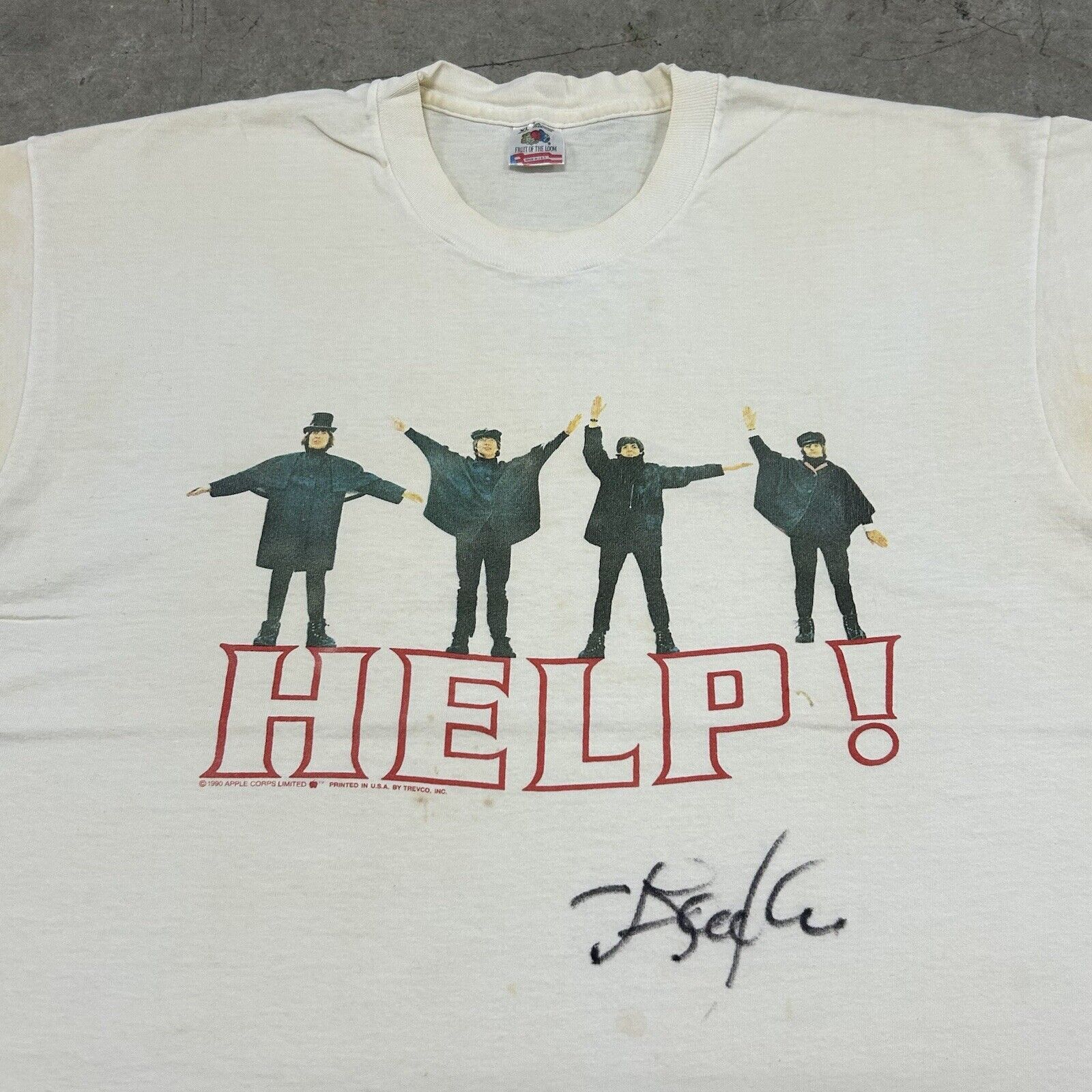 Band Tees × Vintage Vintage The Beatles Autographed Signed Band Tee Size XL RARE Size US XL / EU 56 / 4 - 2 Thumbnail