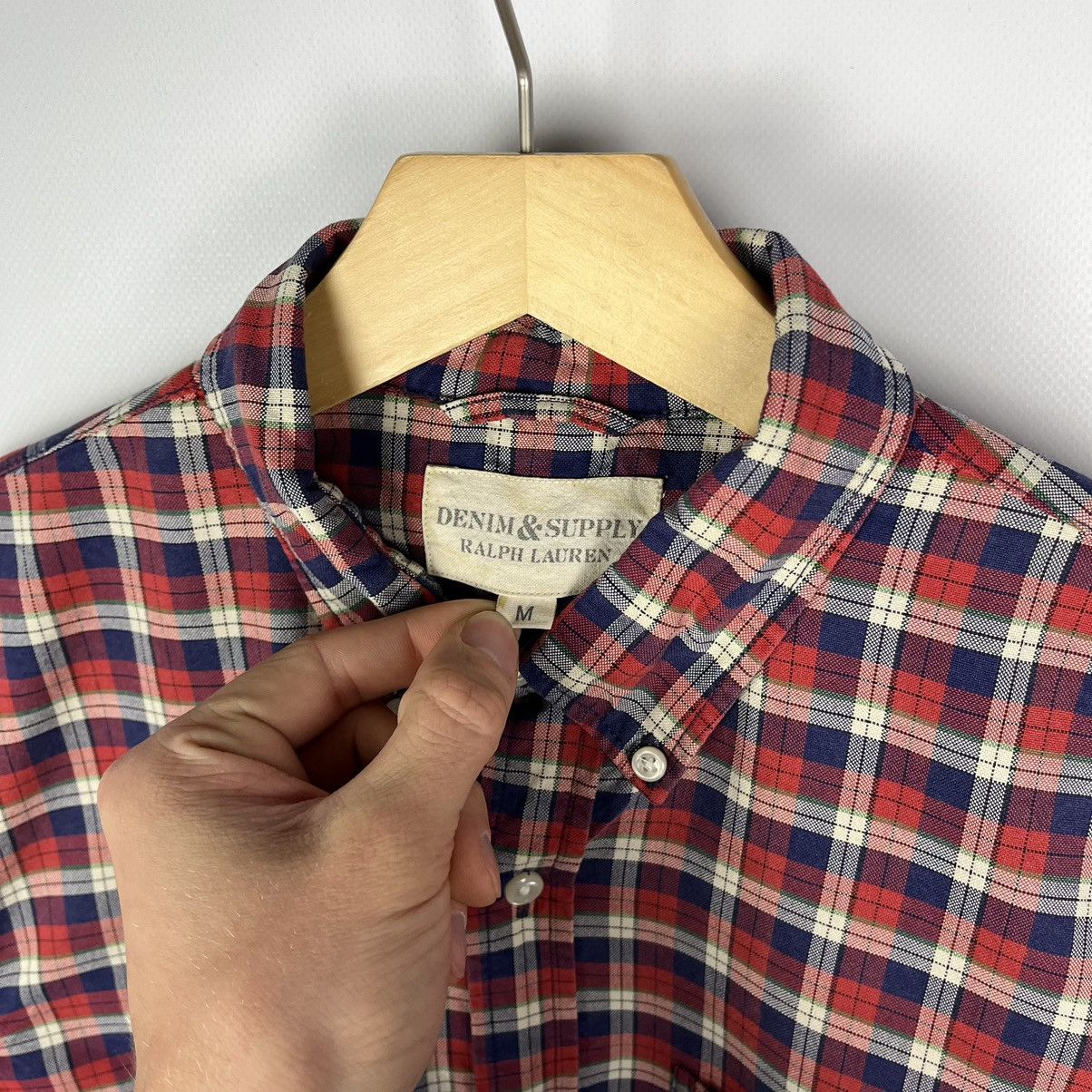 Denim & Supply Ralph Lauren Y2K Denim Supply Ralph Lauren Plaid Shirt Heavy Cotton Size US M / EU 48-50 / 2 - 3 Thumbnail