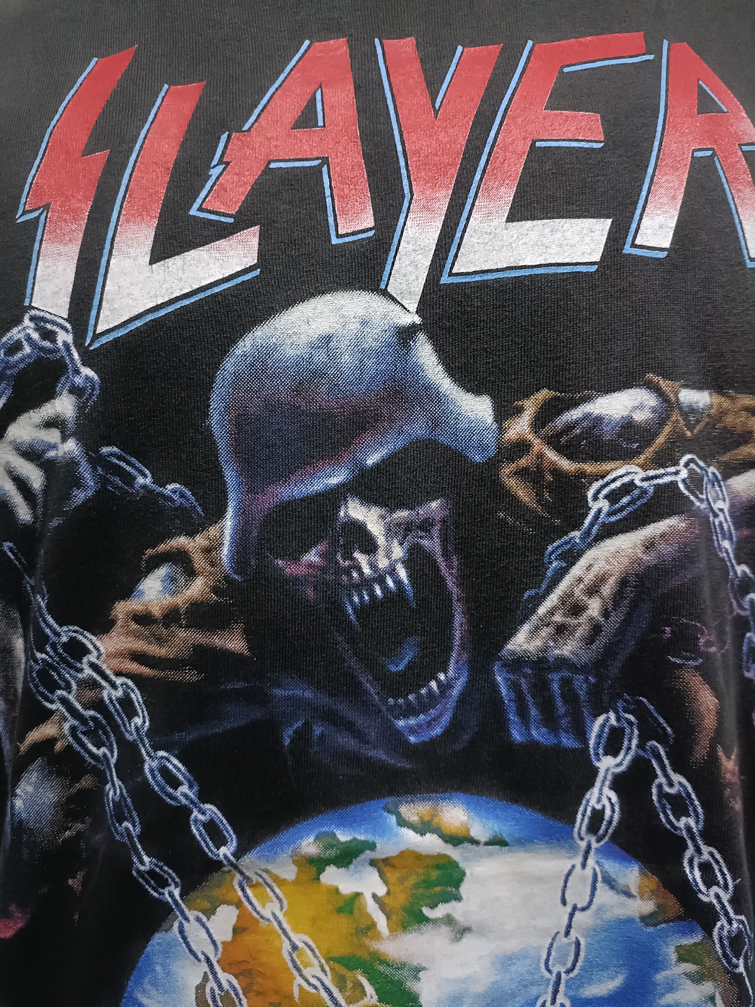 Vintage Vintage 1994 Slayer Australasian Tour T shirt Size US L / EU 52-54 / 3 - 2 Thumbnail