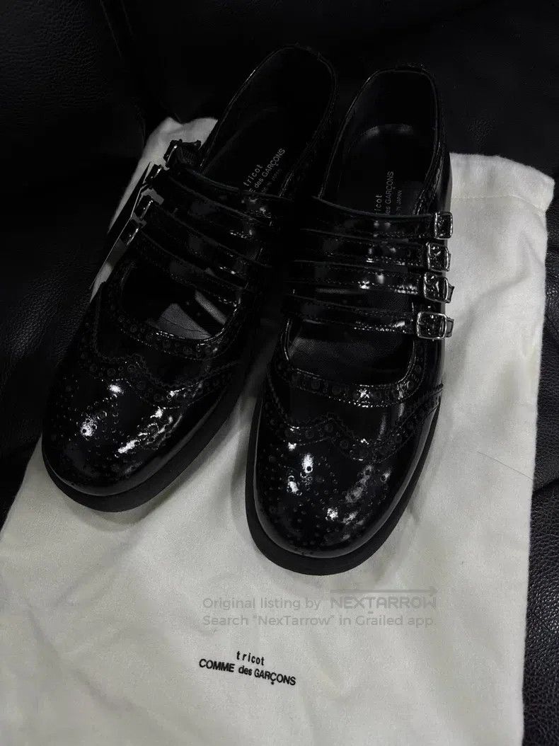 Comme des Garcons Comme Des Garcons Carved Floral Mary Jane Patent Leather S Size US 6.5 / IT 36.5 - 3 Thumbnail