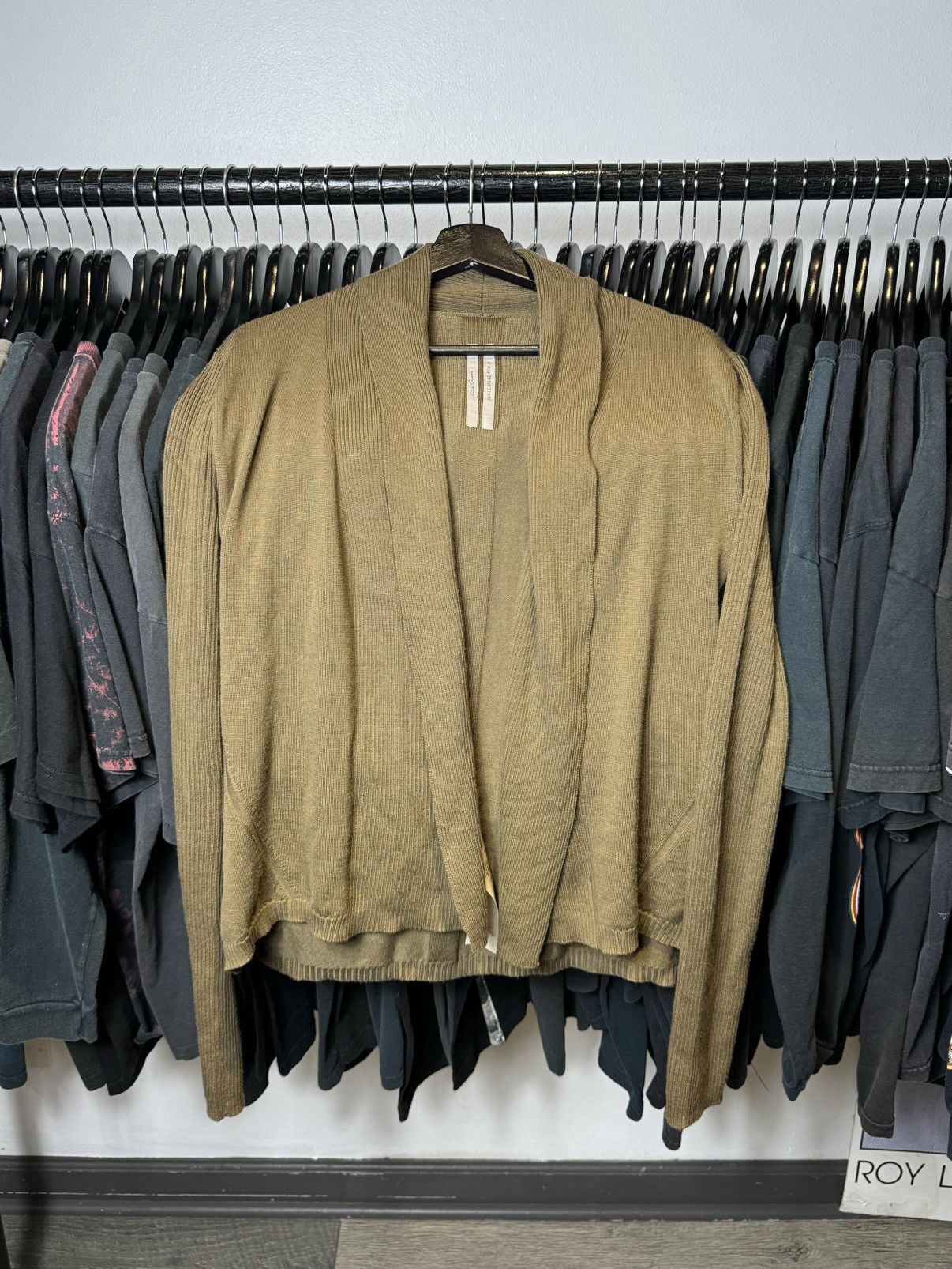 Rick Owens Rick Owen’s Brown Bean Wool Cardigan - Medium Size US M / EU 48-50 / 2 - 1 Thumbnail