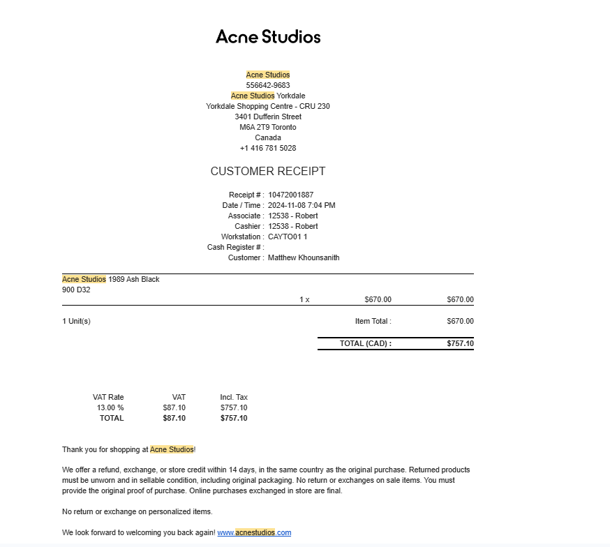 Acne Studios Loose Fit Jeans 1989 Size US 34 / EU 50 - 8 Thumbnail