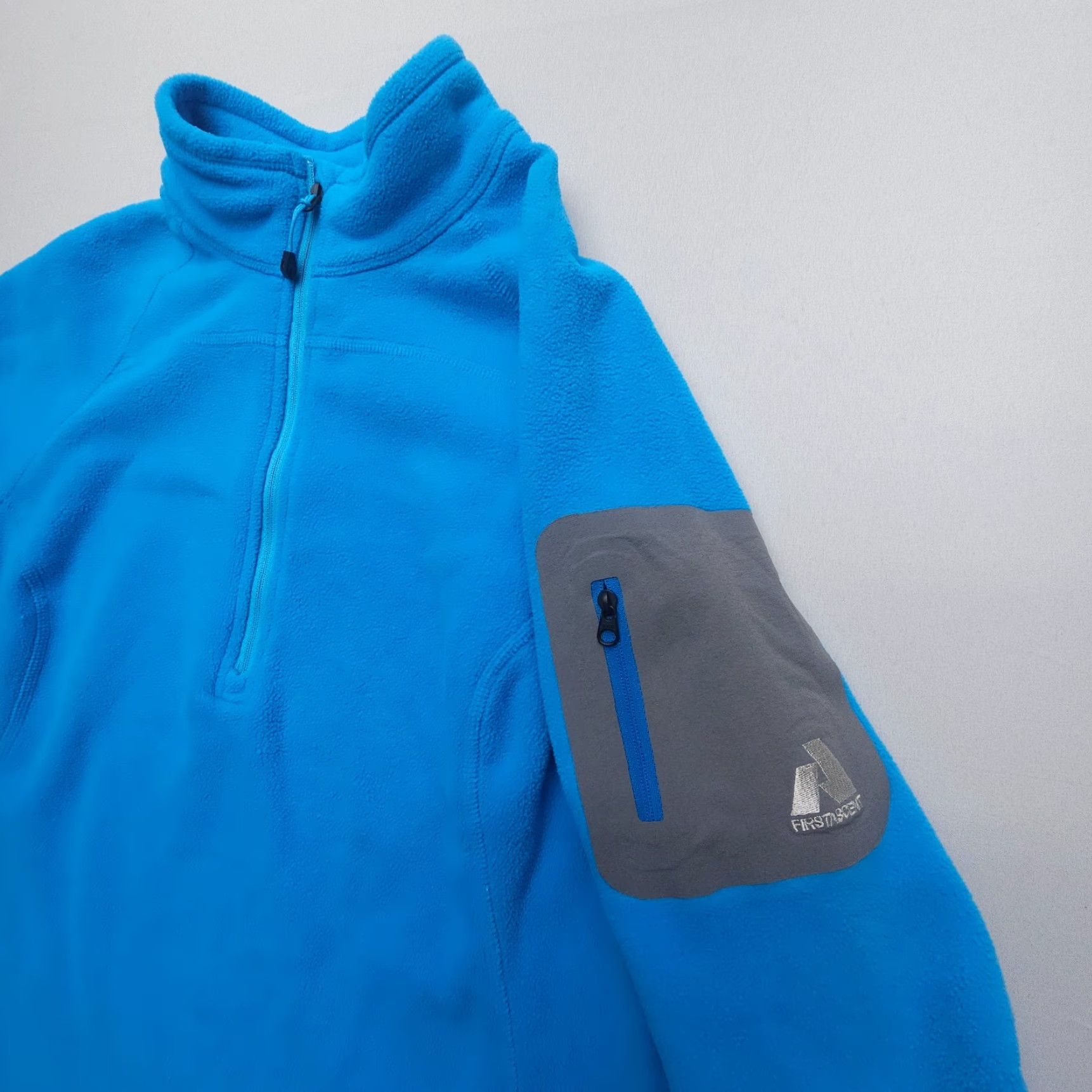 Eddie Bauer Eddie Bauer First Ascent Half Zip Fleece Pullover Light Jacket Large Tall Blue Size L / US 10 / IT 46 - 3 Thumbnail