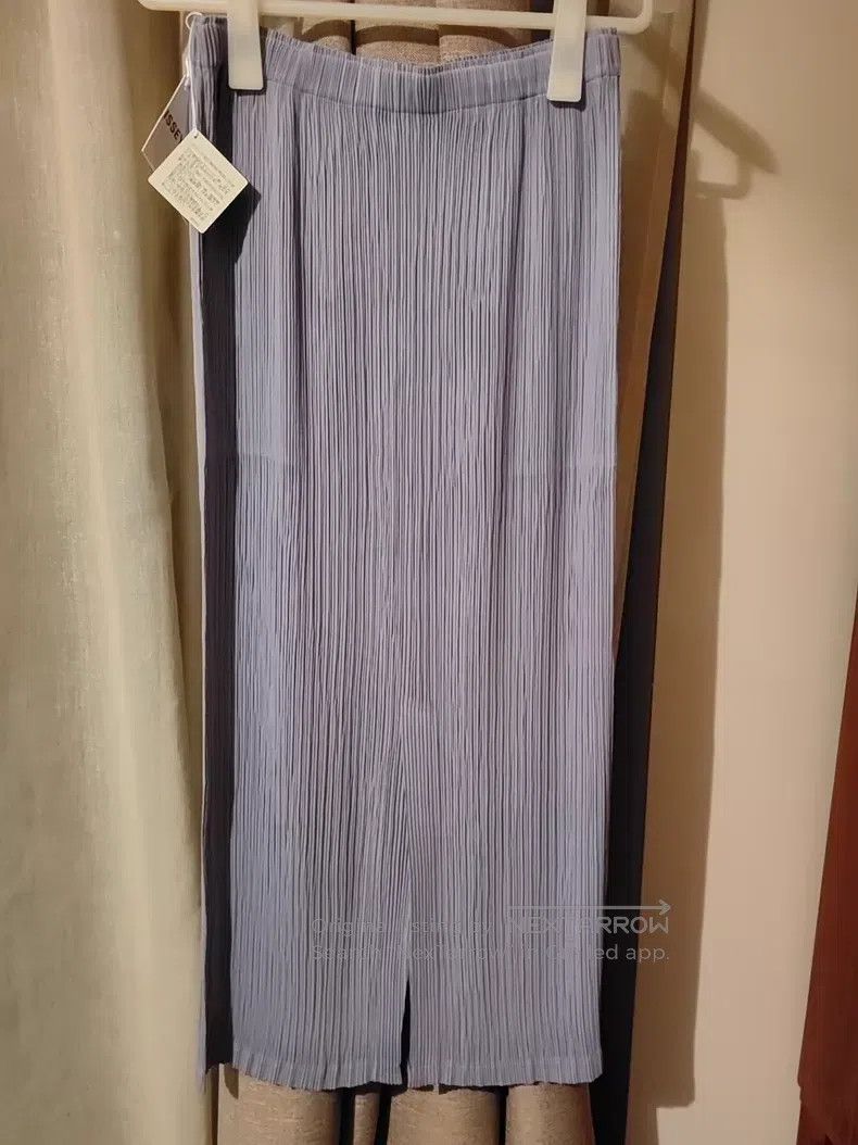 Issey Miyake Issey Miyake size:1 Toothpick Pleated Midi Skirt, Purple Size 31" - 8 Thumbnail