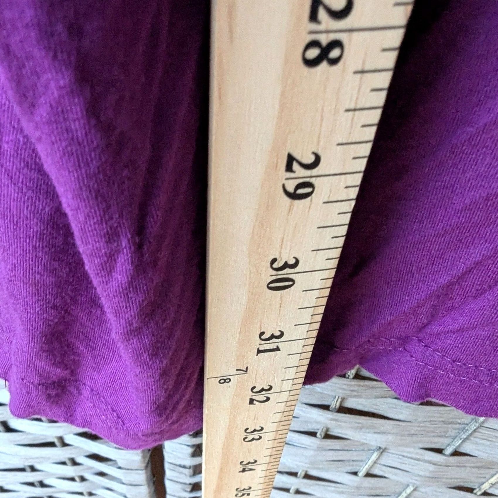 Vintage Ulla Popken Purple Tunic Top 3/4 Sleeve Embroidered Rayon Scoop Neck Plus Size 20W Casual Boho Size 3XL / US 20-22 - 4 Thumbnail