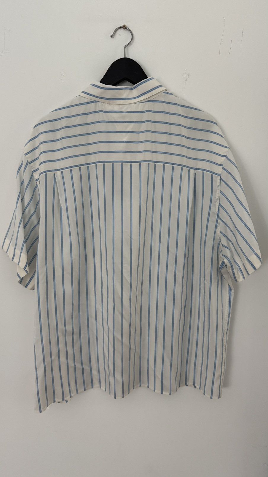 Bottega Veneta Bottega Veneta Silk Striped Short Sleeve Shirt Size US M / EU 48-50 / 2 - 8 Thumbnail