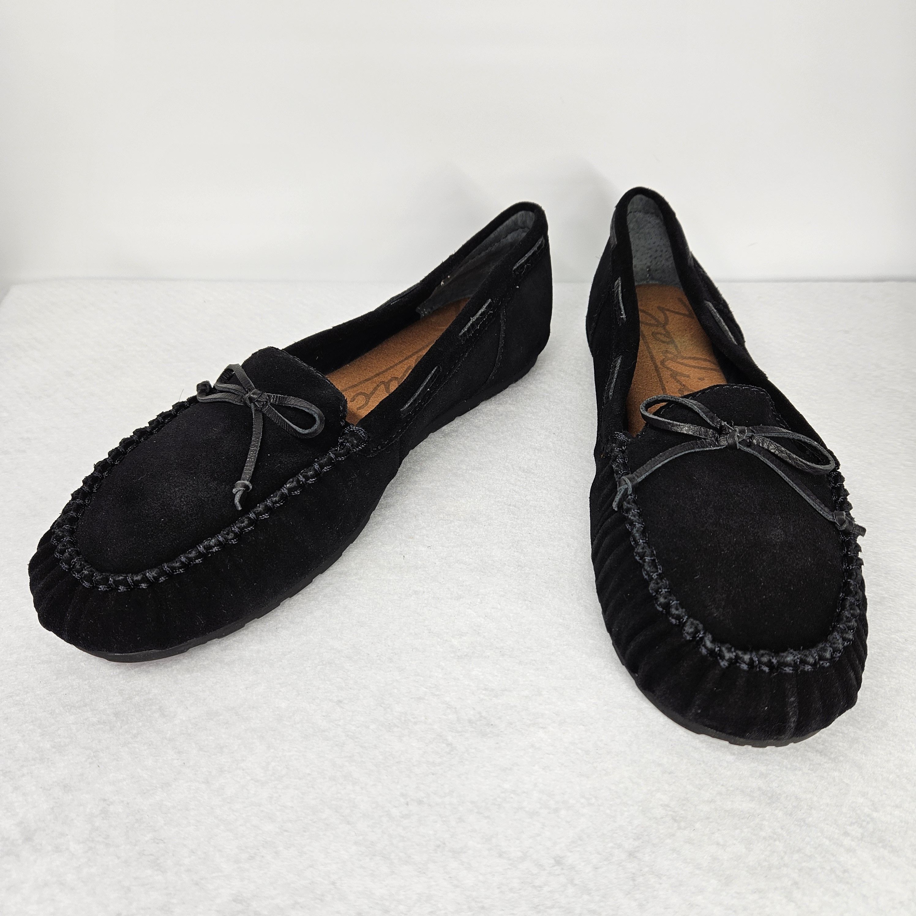 Other Zodiac Size 9.5 Moccasins Slippees Black Suede Leather Rubbe Size US 9.5 / IT 39.5 - 1 Thumbnail