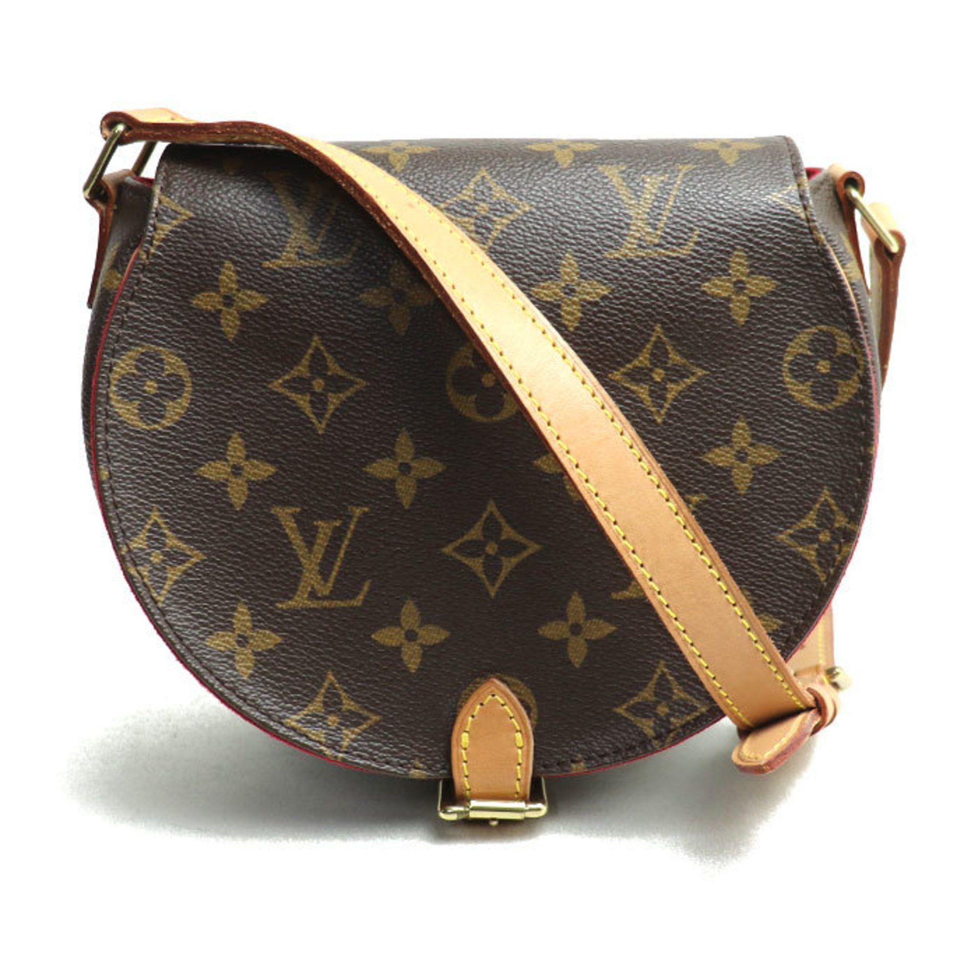 Louis Vuitton Tan Blanc Shoulder Bag Monogram Brown M51179 Women's