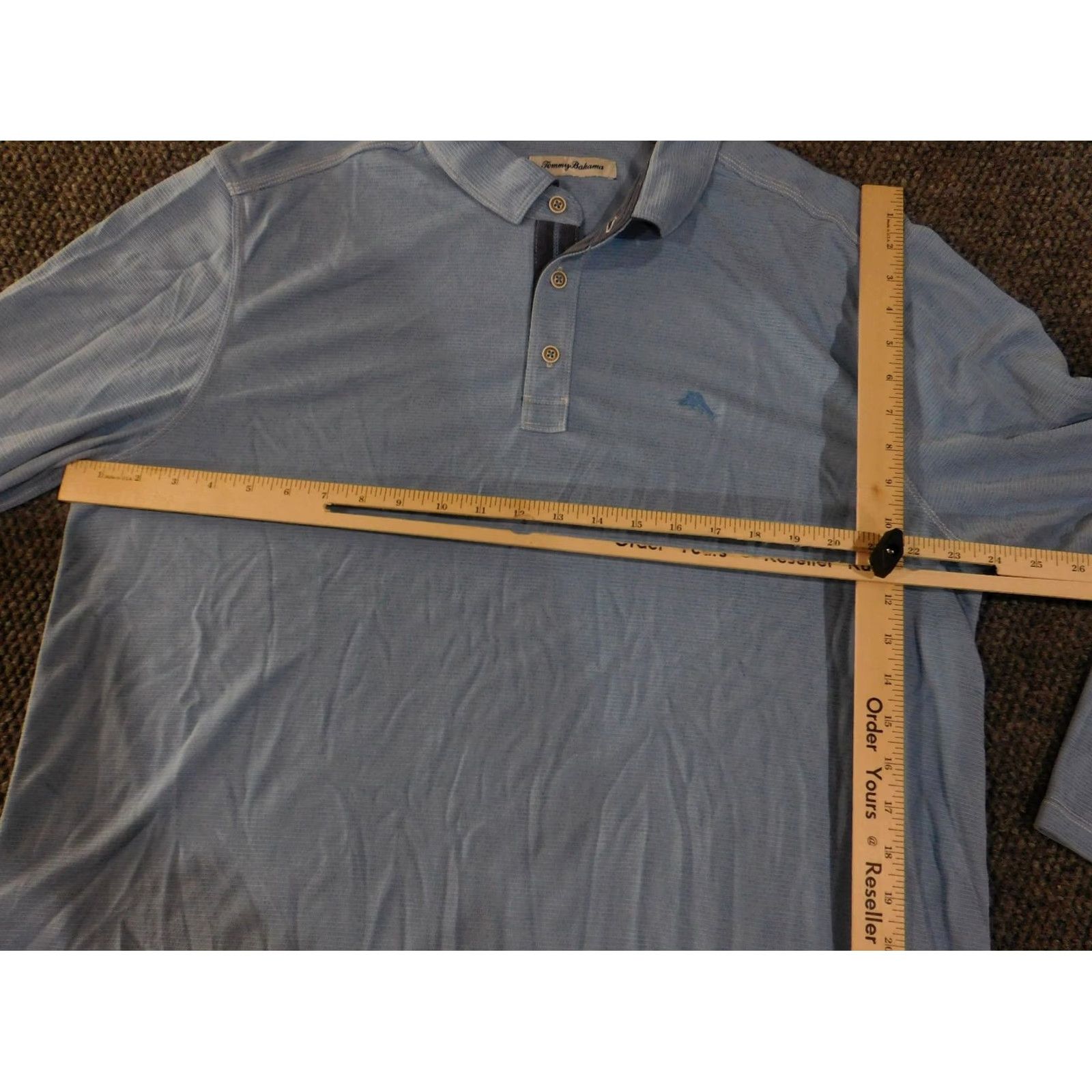 Tommy Bahama Tommy Bahama Polo Shirt Mens XL Blue Long Sleeve Casual Shirt Golf Logo Size US XL / EU 56 / 4 - 4 Thumbnail