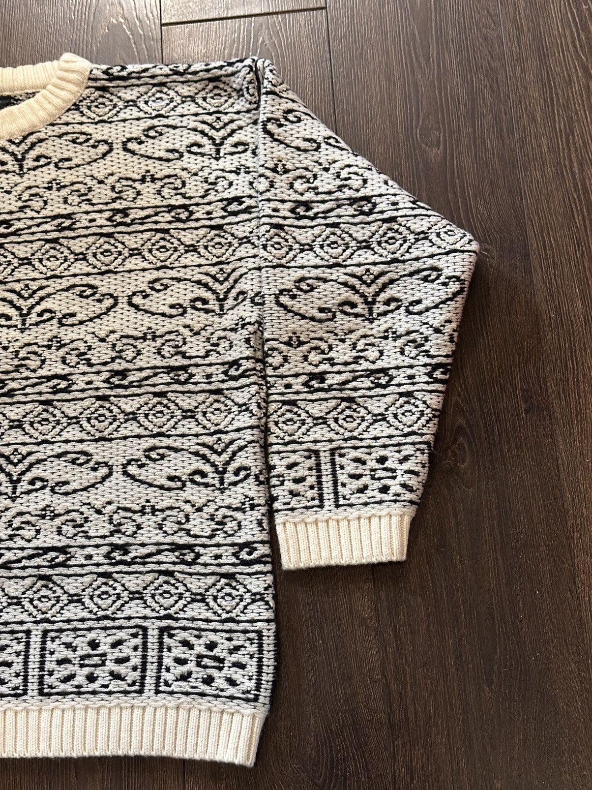Designer × Vintage Rarest Vintage Corto Maltese ART Knitted Sweater🪭 Size US L / EU 52-54 / 3 - 9 Thumbnail